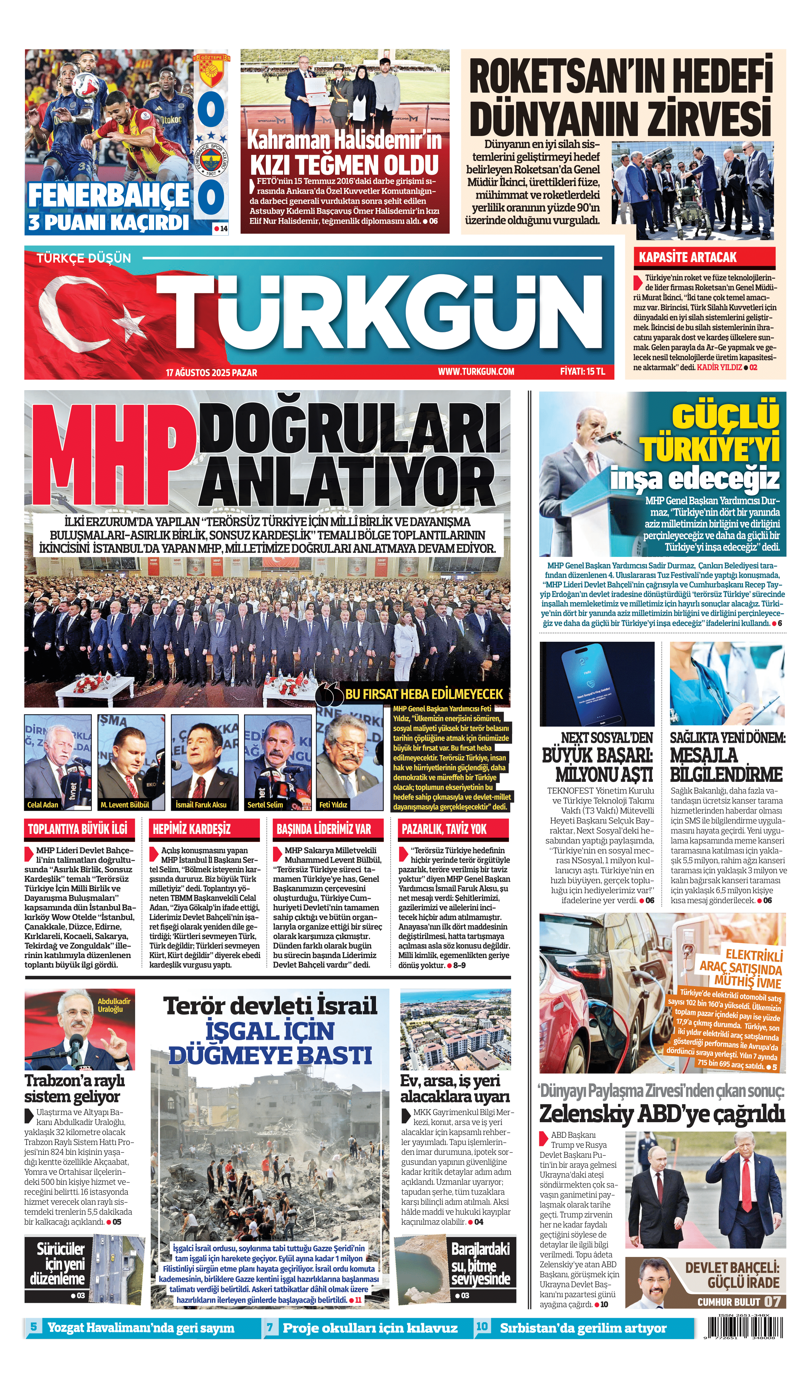 https://www.turkgun.com/Türkgün Gazetesi 17 Ağustos 2025