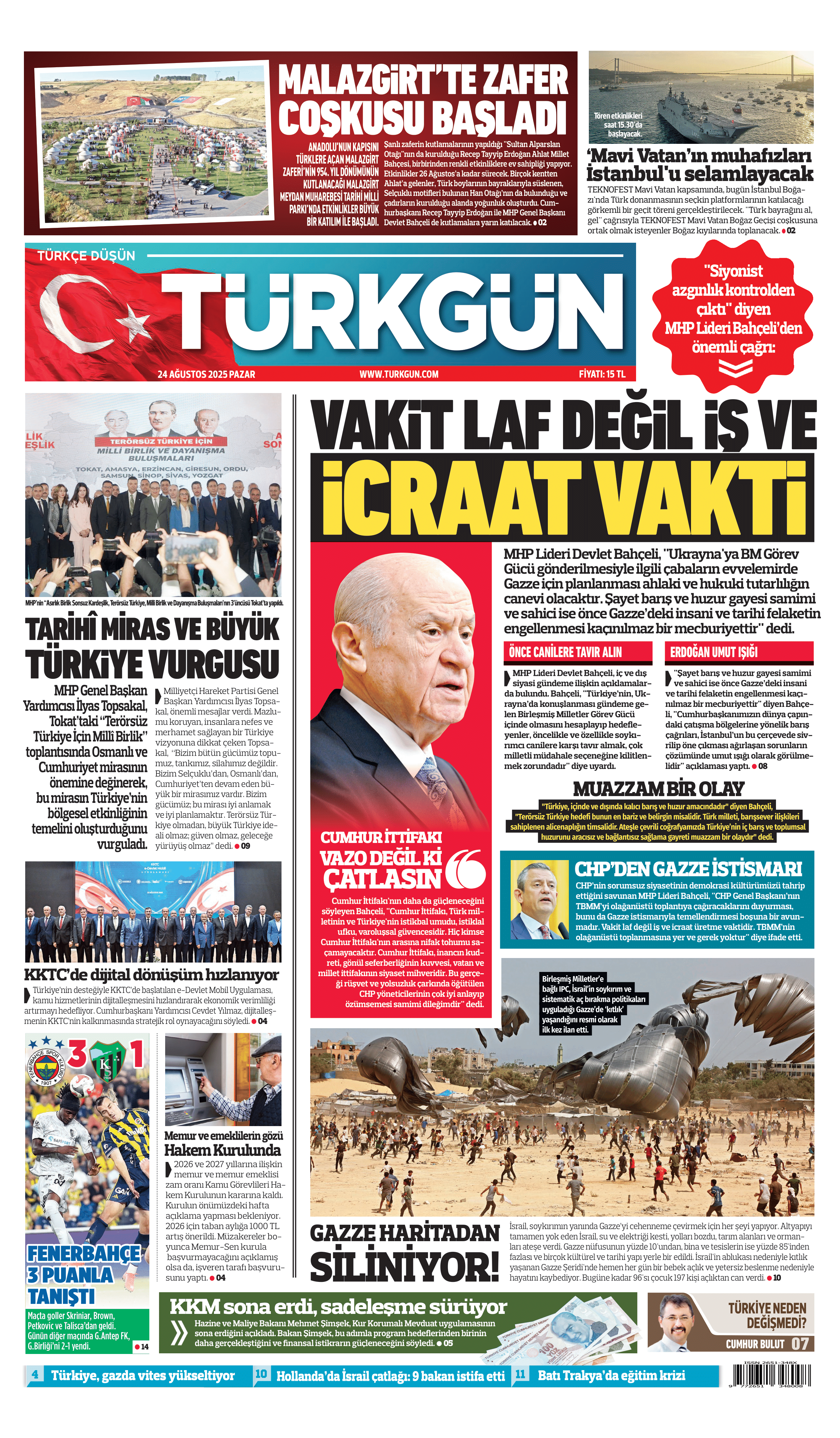 https://www.turkgun.com/Türkgün Gazetesi 24 Ağustos 2025