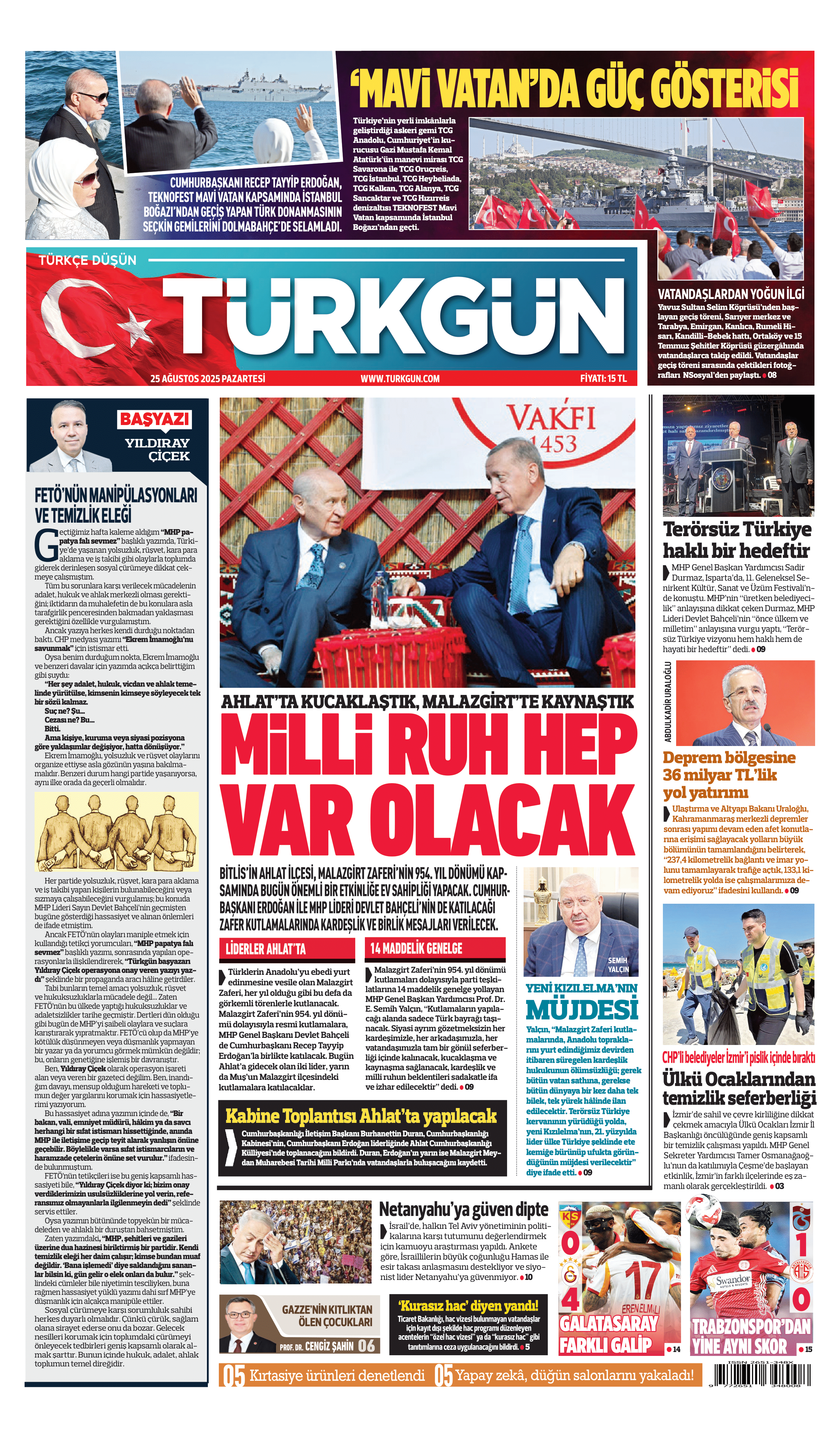 https://www.turkgun.com/Türkgün Gazetesi 25 Ağustos 2025