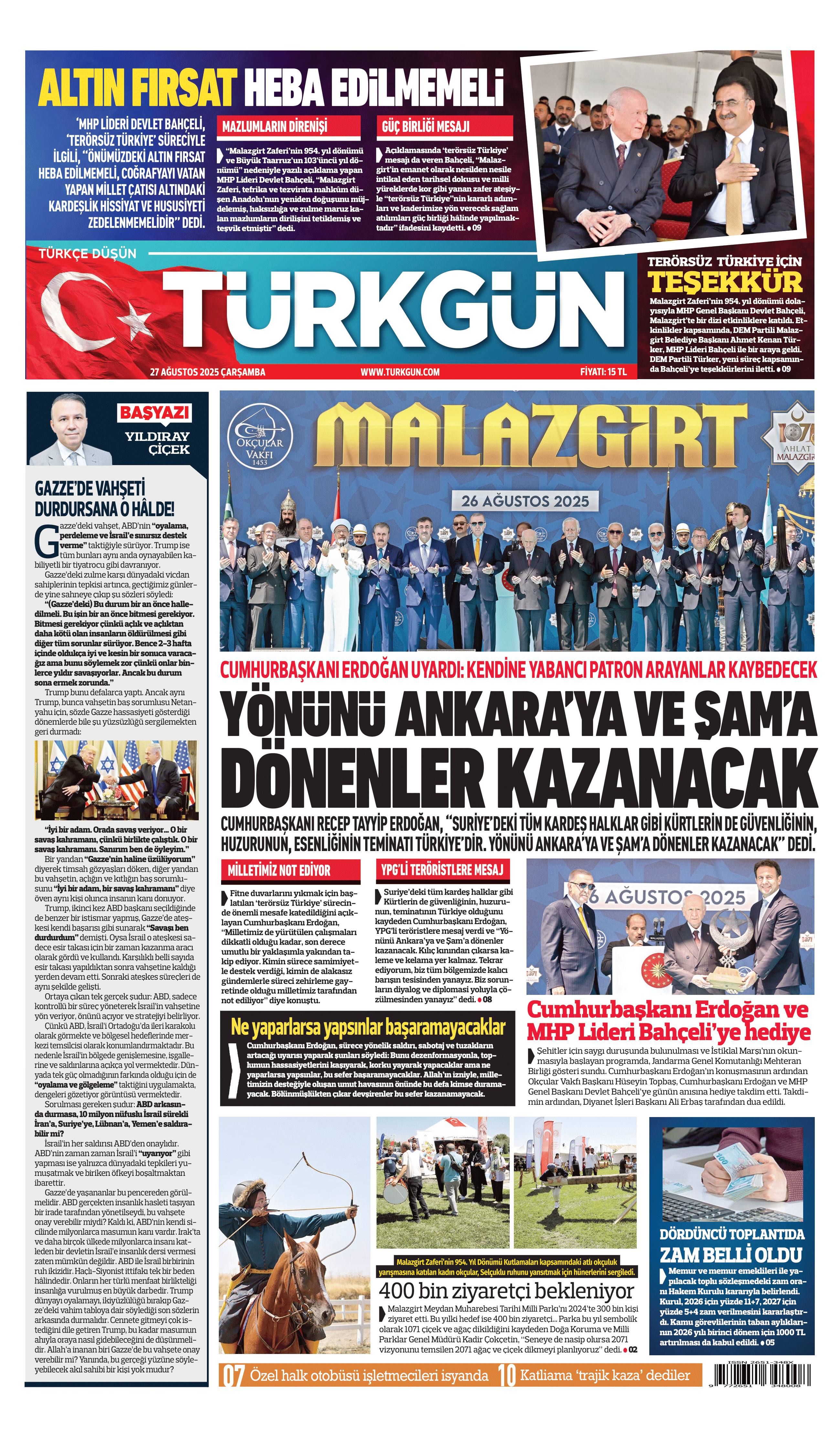 https://www.turkgun.com/Türkgün Gazetesi 27 Ağustos 2025