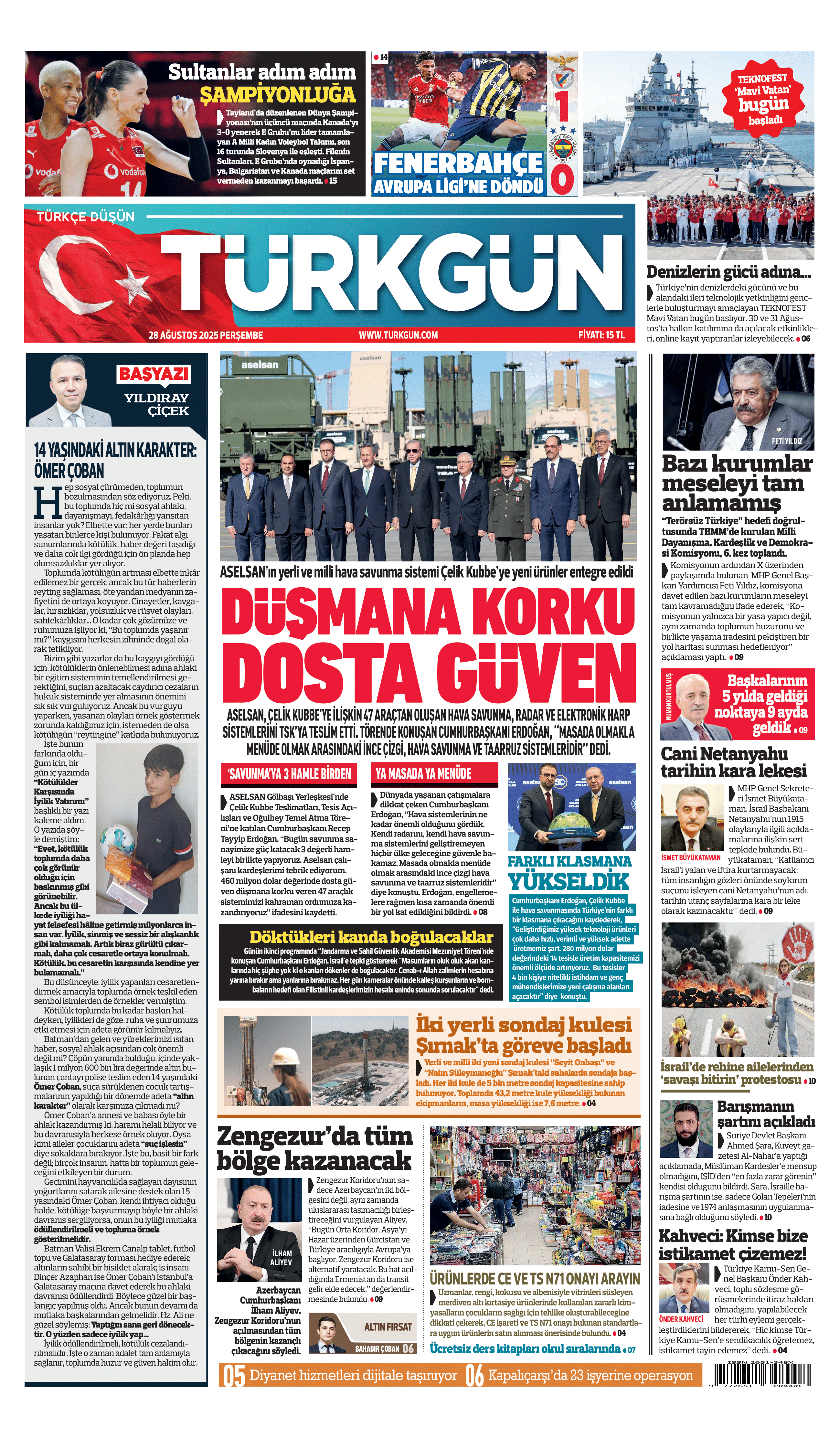 https://www.turkgun.com/Türkgün Gazetesi 28 Ağustos 2025