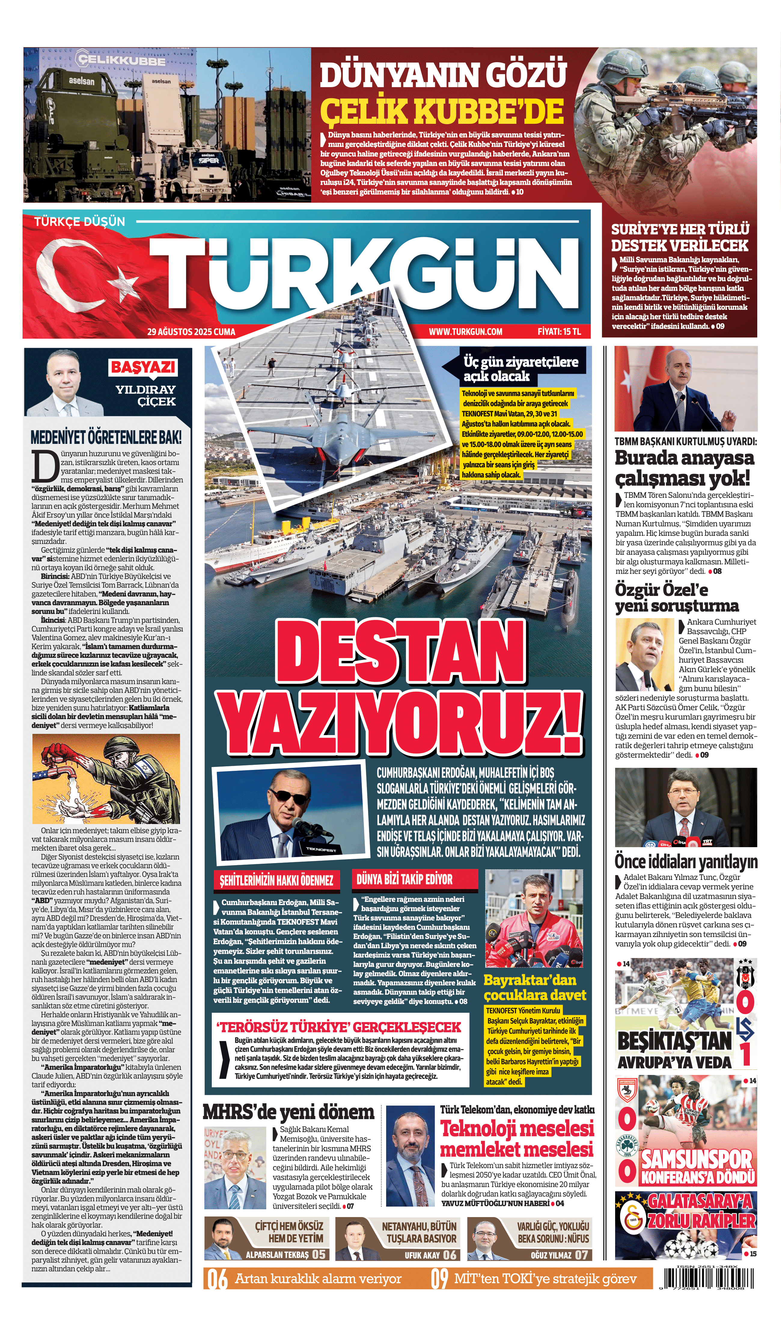 https://www.turkgun.com/Türkgün Gazetesi 29 Ağustos 2025