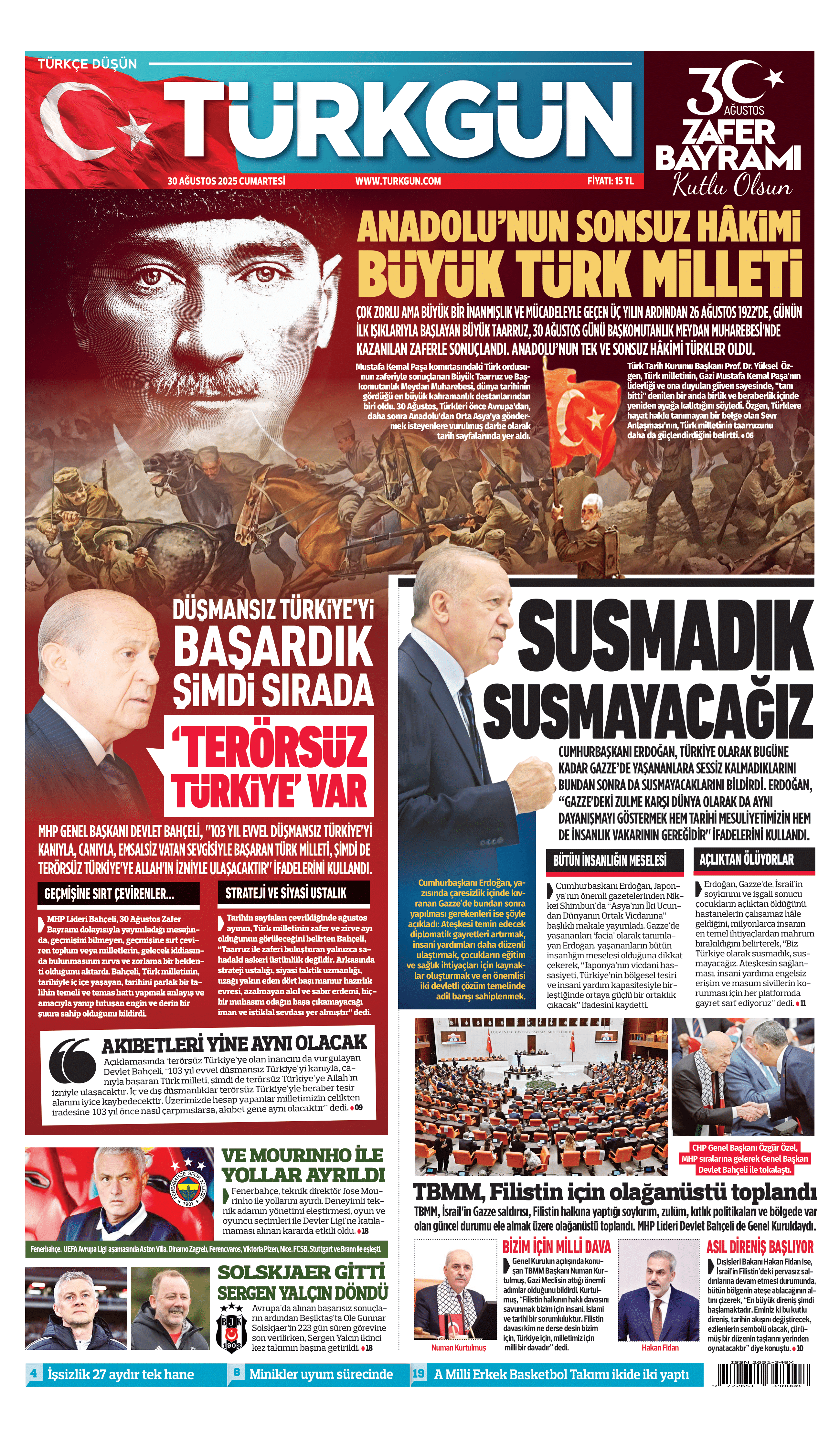 https://www.turkgun.com/Türkgün Gazetesi 30 Ağustos 2025