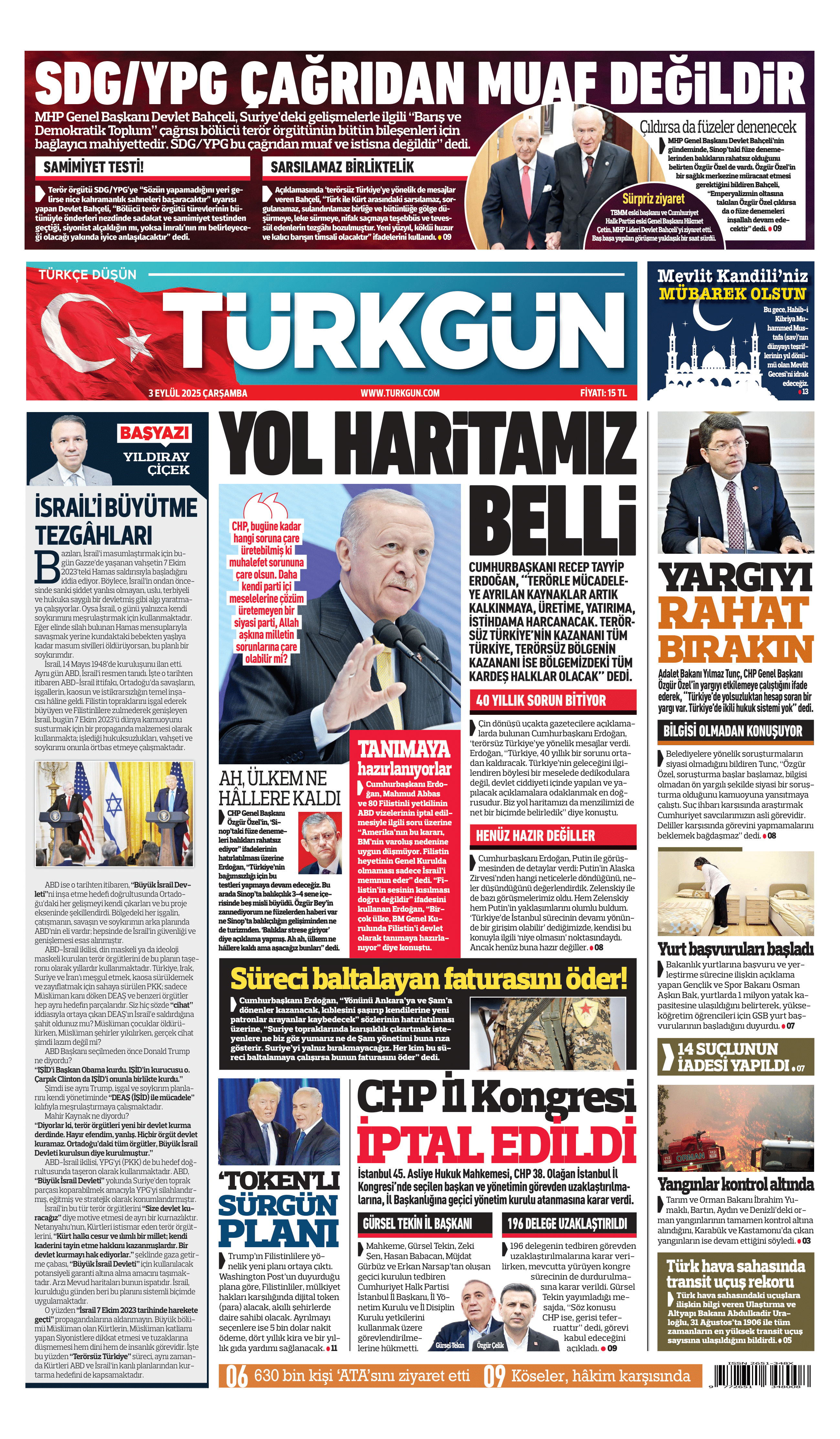 https://www.turkgun.com/Türkgün Gazetesi 3 Eylül 2025