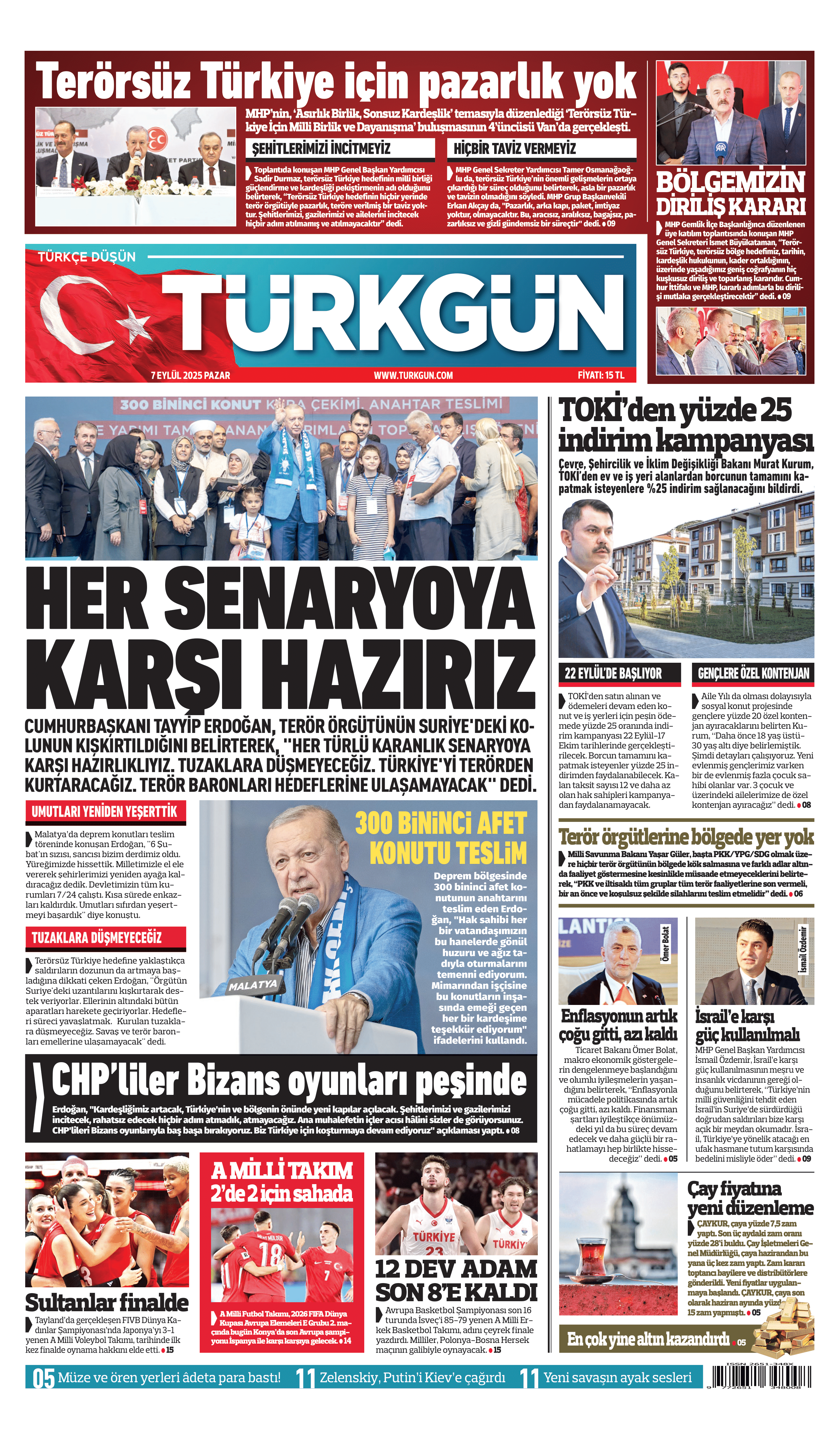 https://www.turkgun.com/Türkgün Gazetesi 7 Eylül 2025