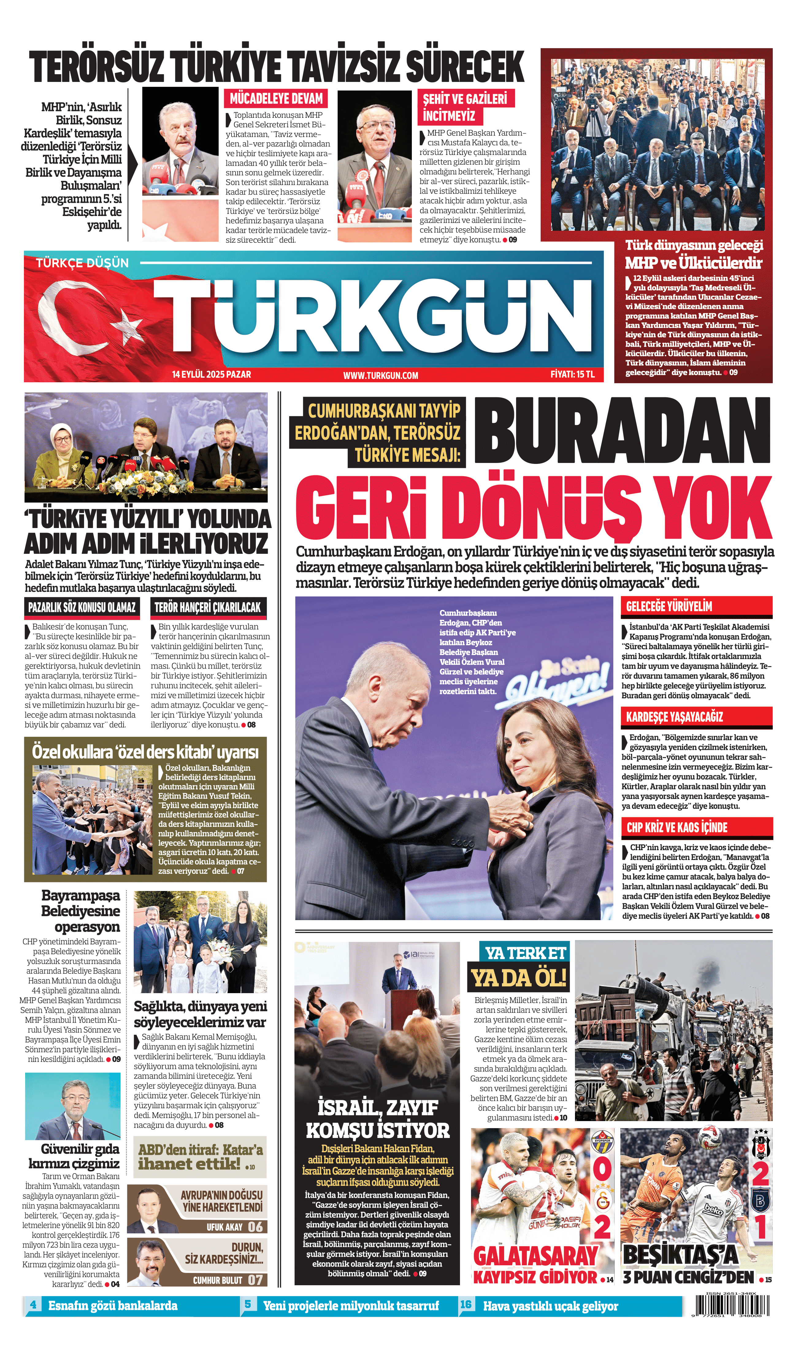 https://www.turkgun.com/Türkgün Gazetesi 14 Eylül 2025