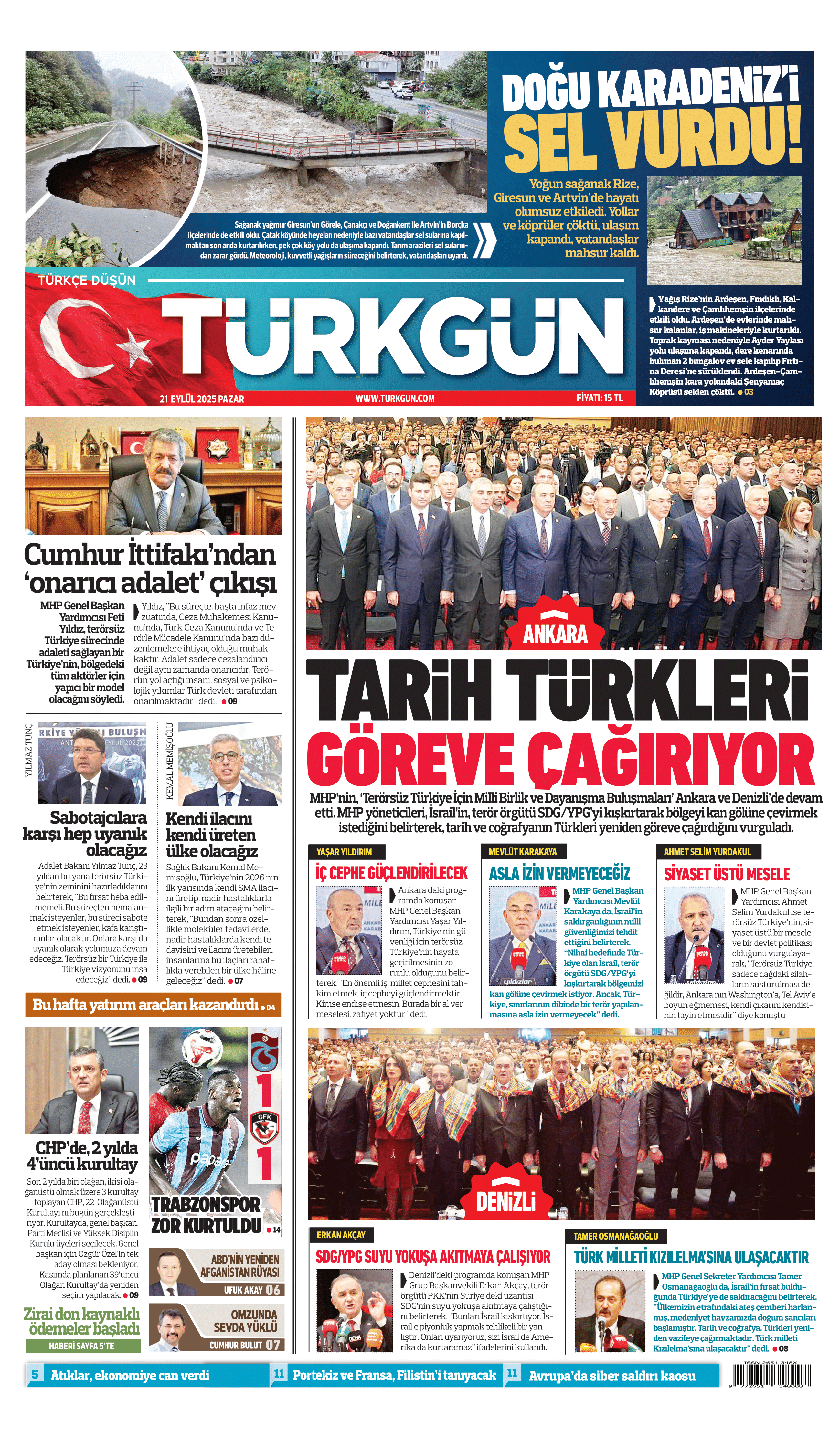 https://www.turkgun.com/Türkgün Gazetesi 21 Eylül 2025