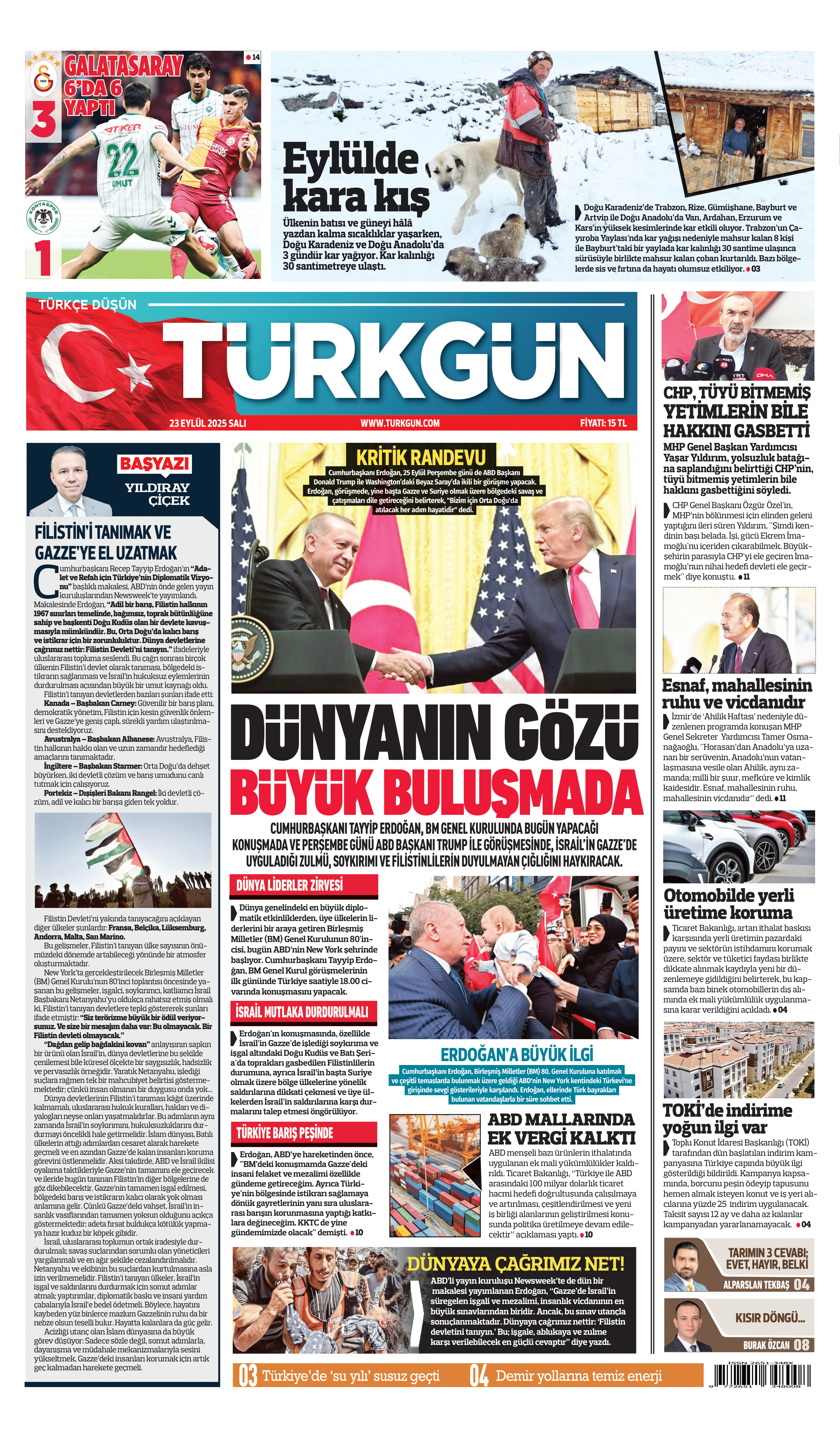 https://www.turkgun.com/Türkgün Gazetesi 23 Eylül 2025