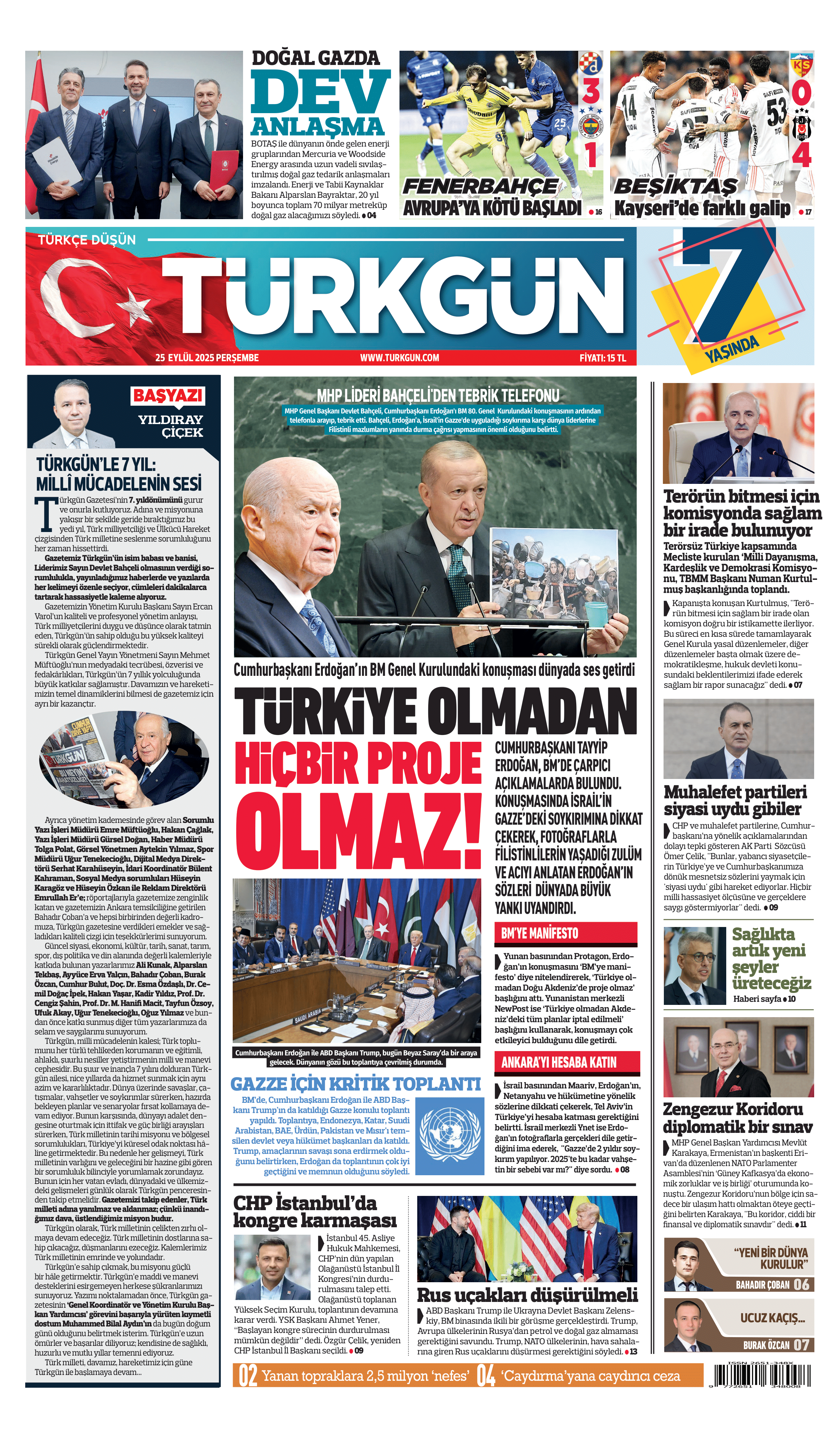 https://www.turkgun.com/Türkgün Gazetesi 25 Eylül 2025