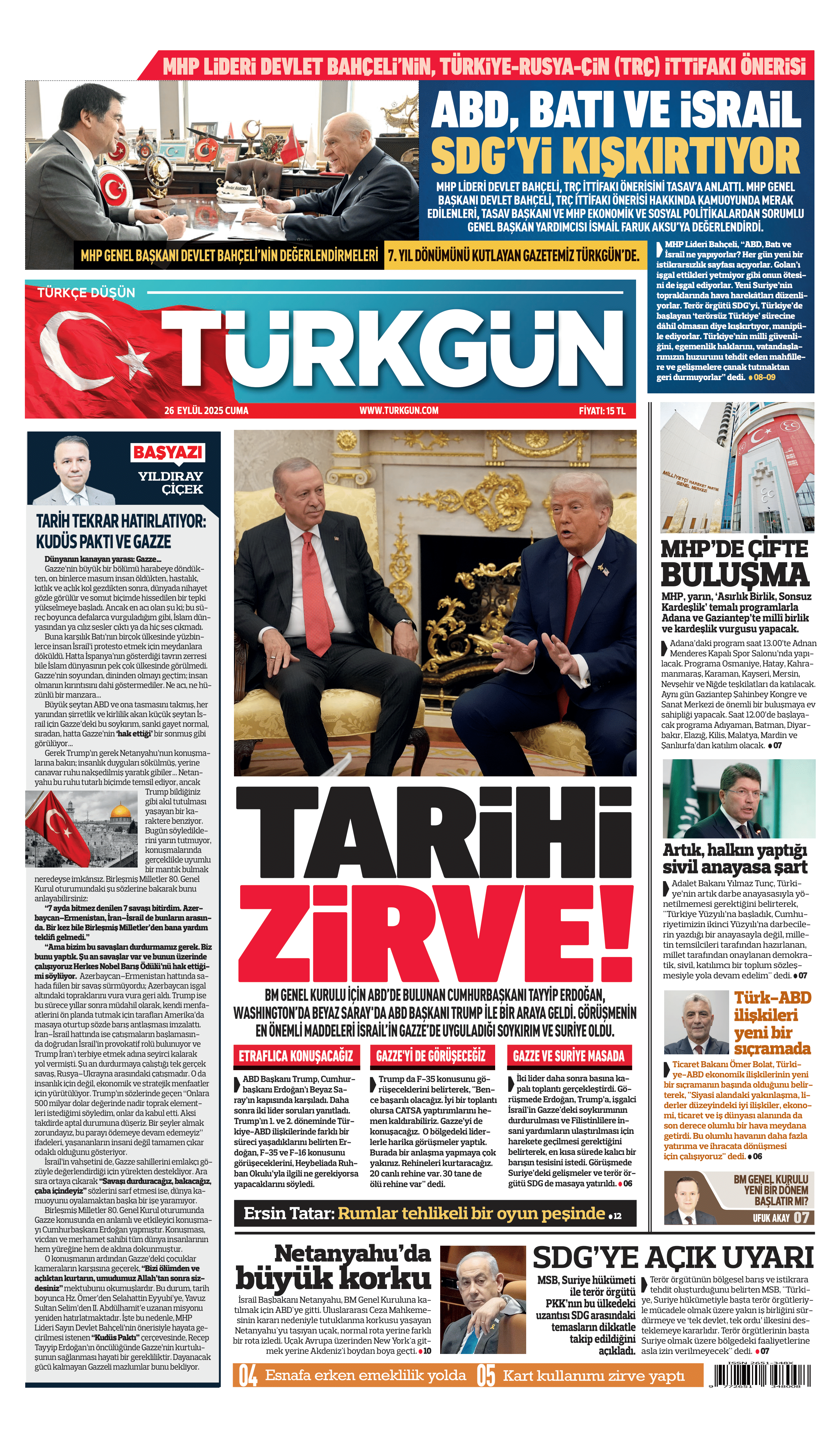 https://www.turkgun.com/Türkgün Gazetesi 26 Eylül 2025