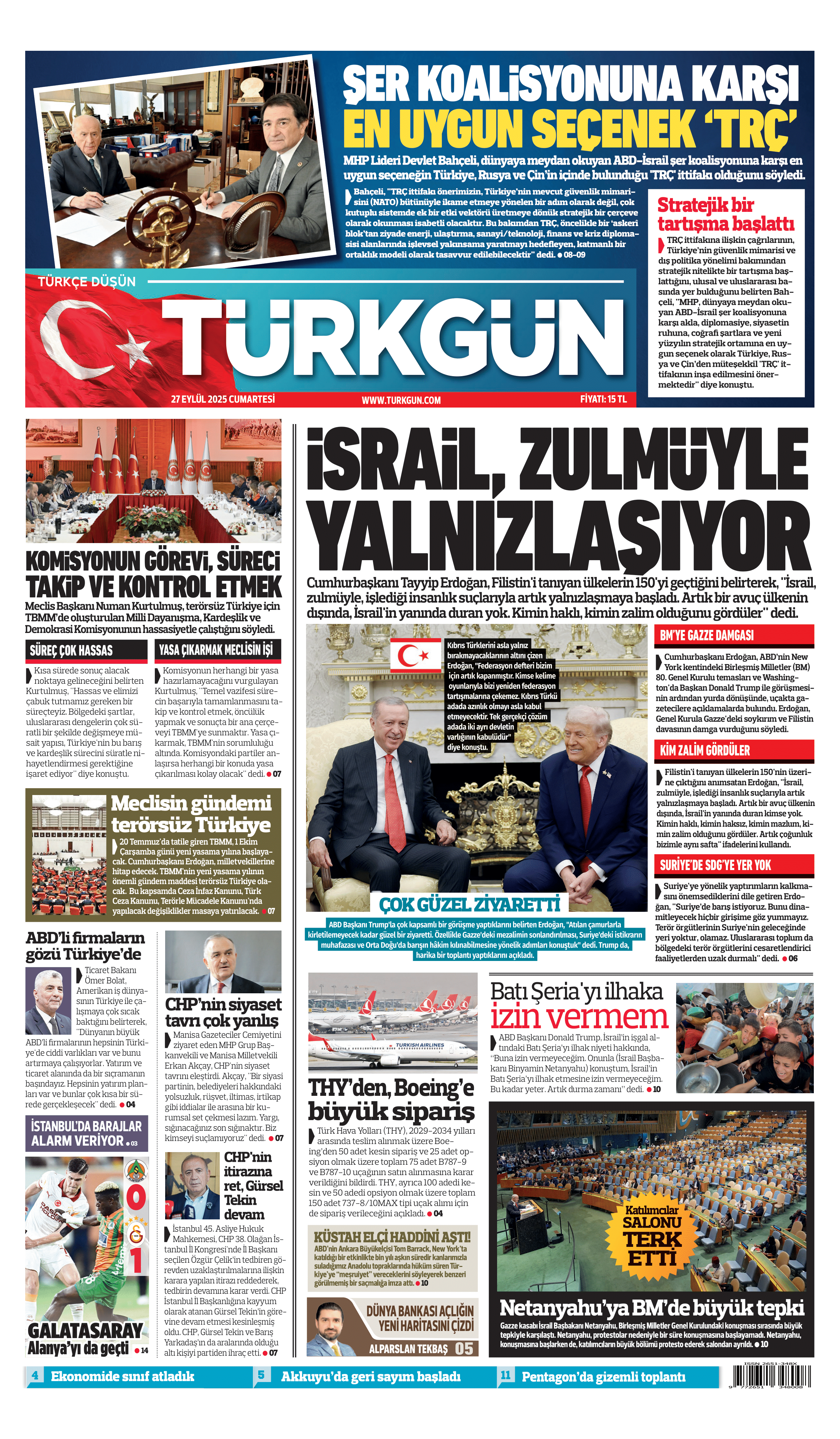 https://www.turkgun.com/Türkgün Gazetesi 27 Eylül 2025