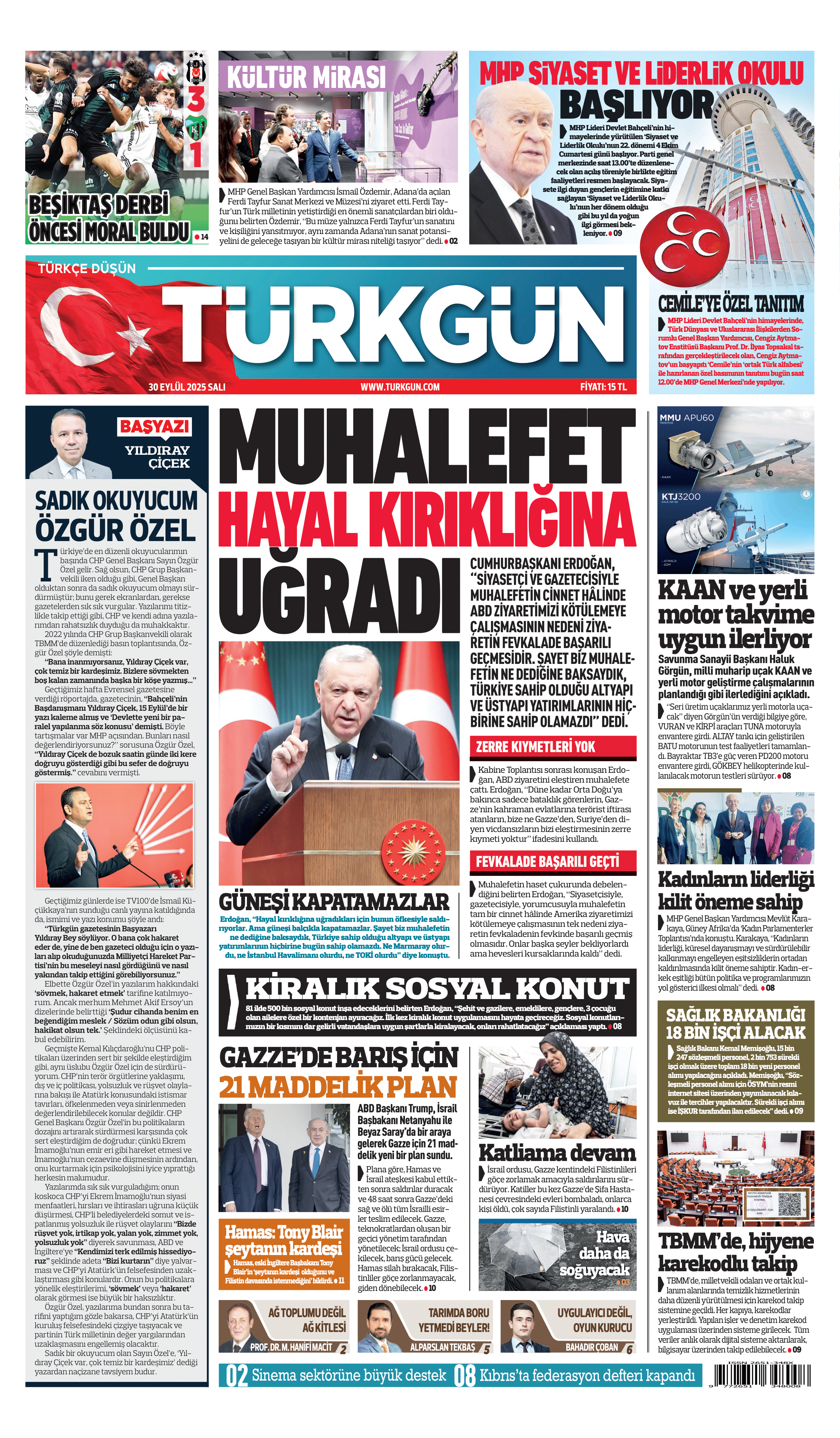 https://www.turkgun.com/Türkgün Gazetesi 30 Eylül 2025