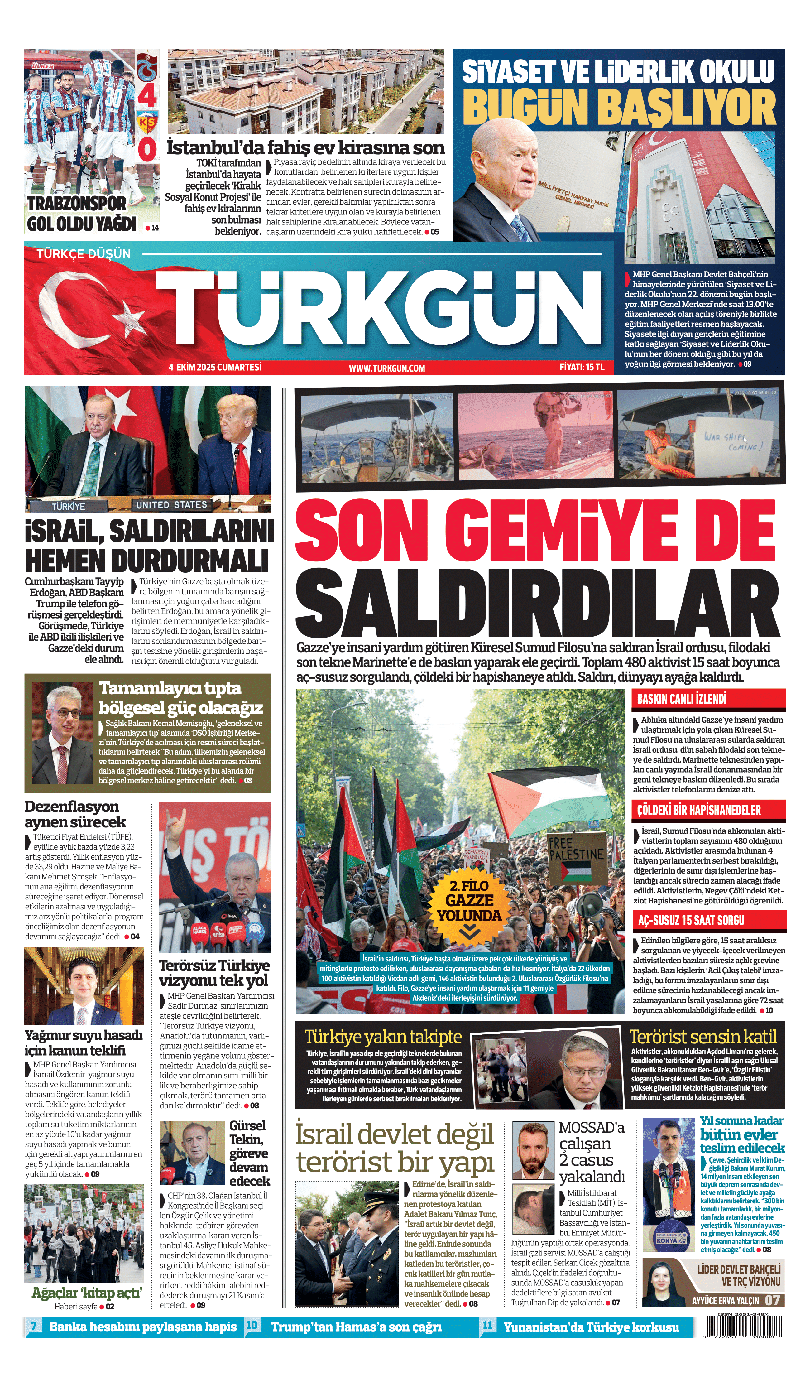 https://www.turkgun.com/Türkgün Gazetesi 4 Ekim 2025