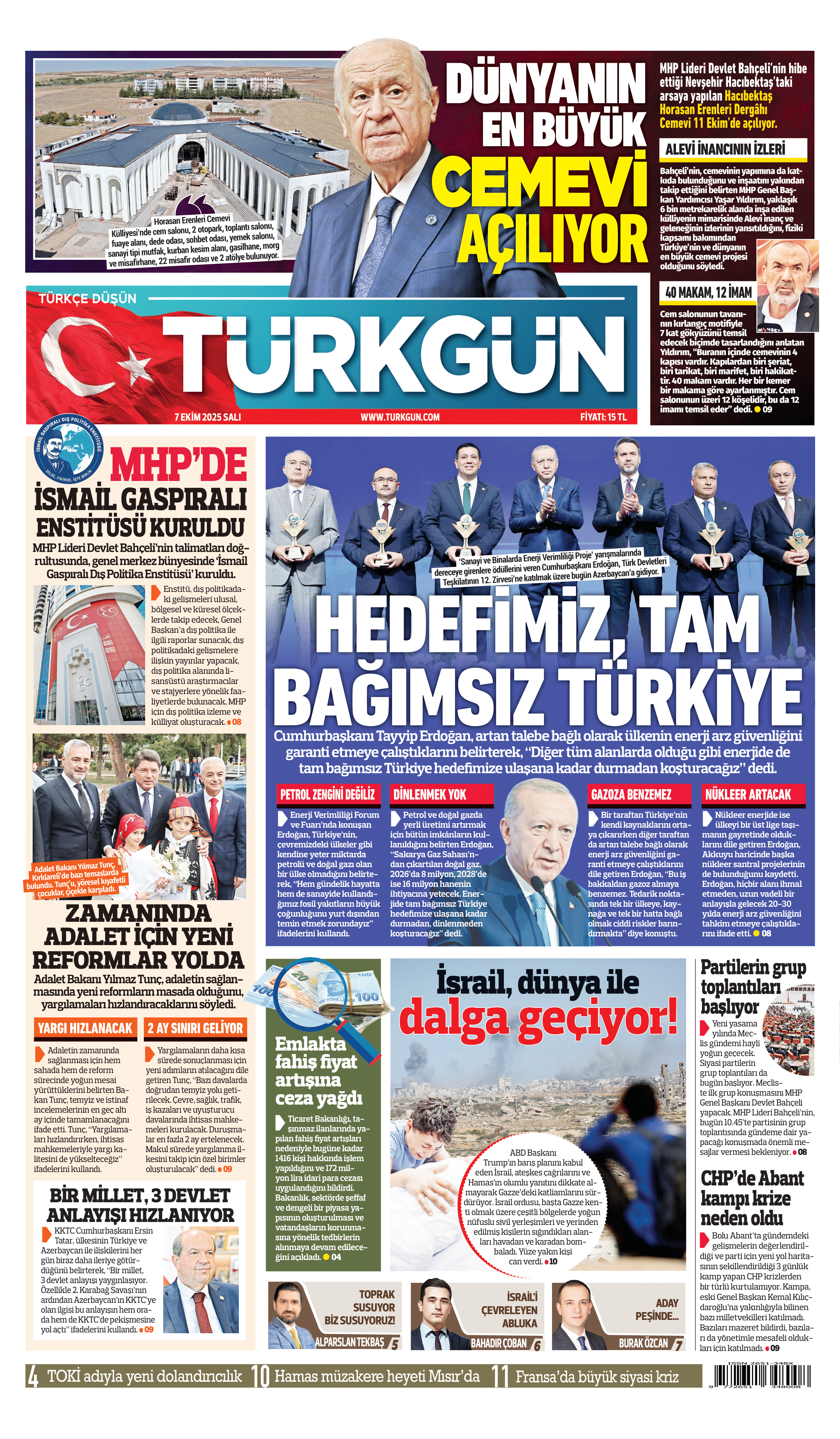 https://www.turkgun.com/Türkgün Gazetesi 7 Ekim 2025