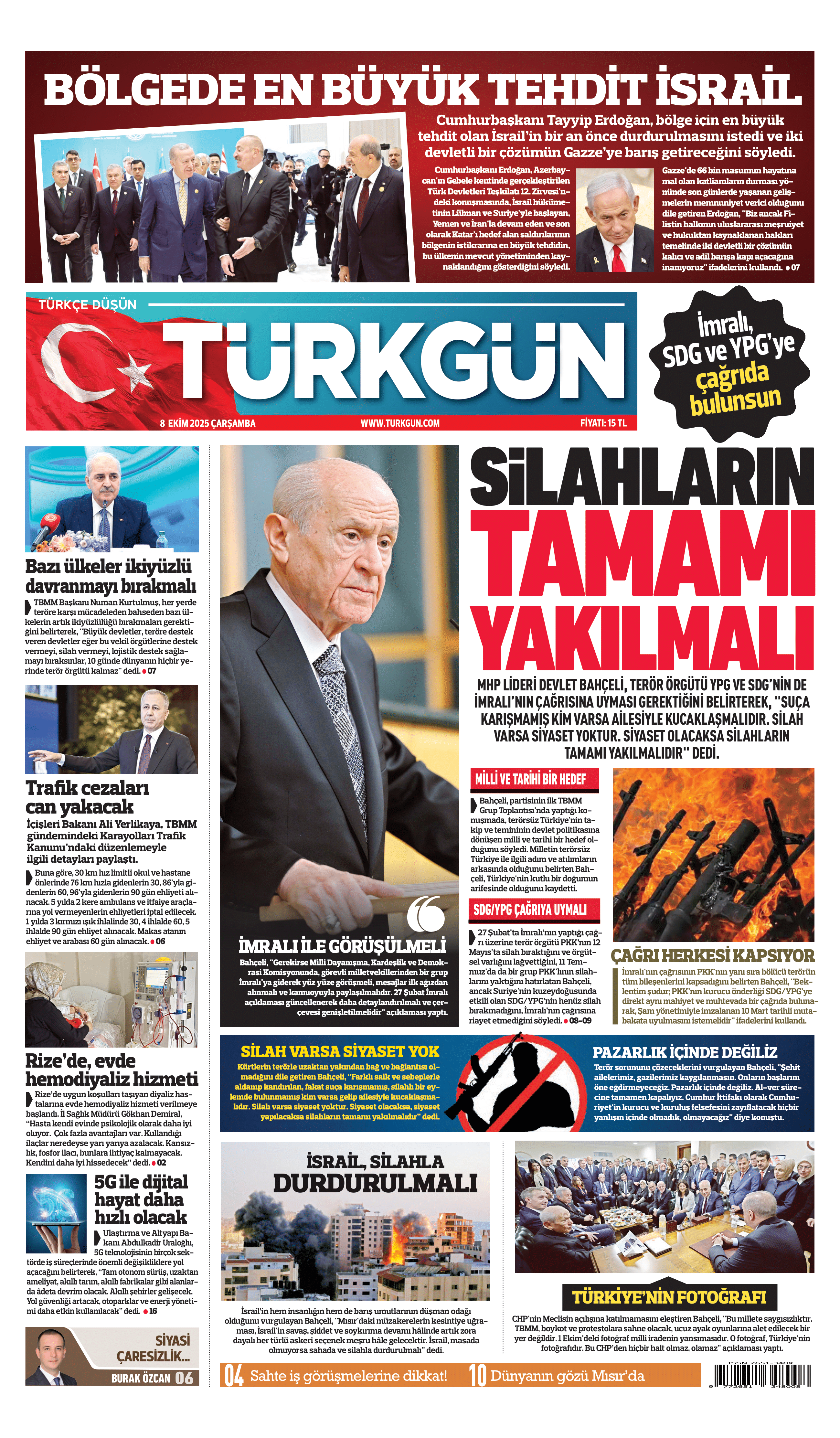 https://www.turkgun.com/Türkgün Gazetesi 8 Ekim 2025