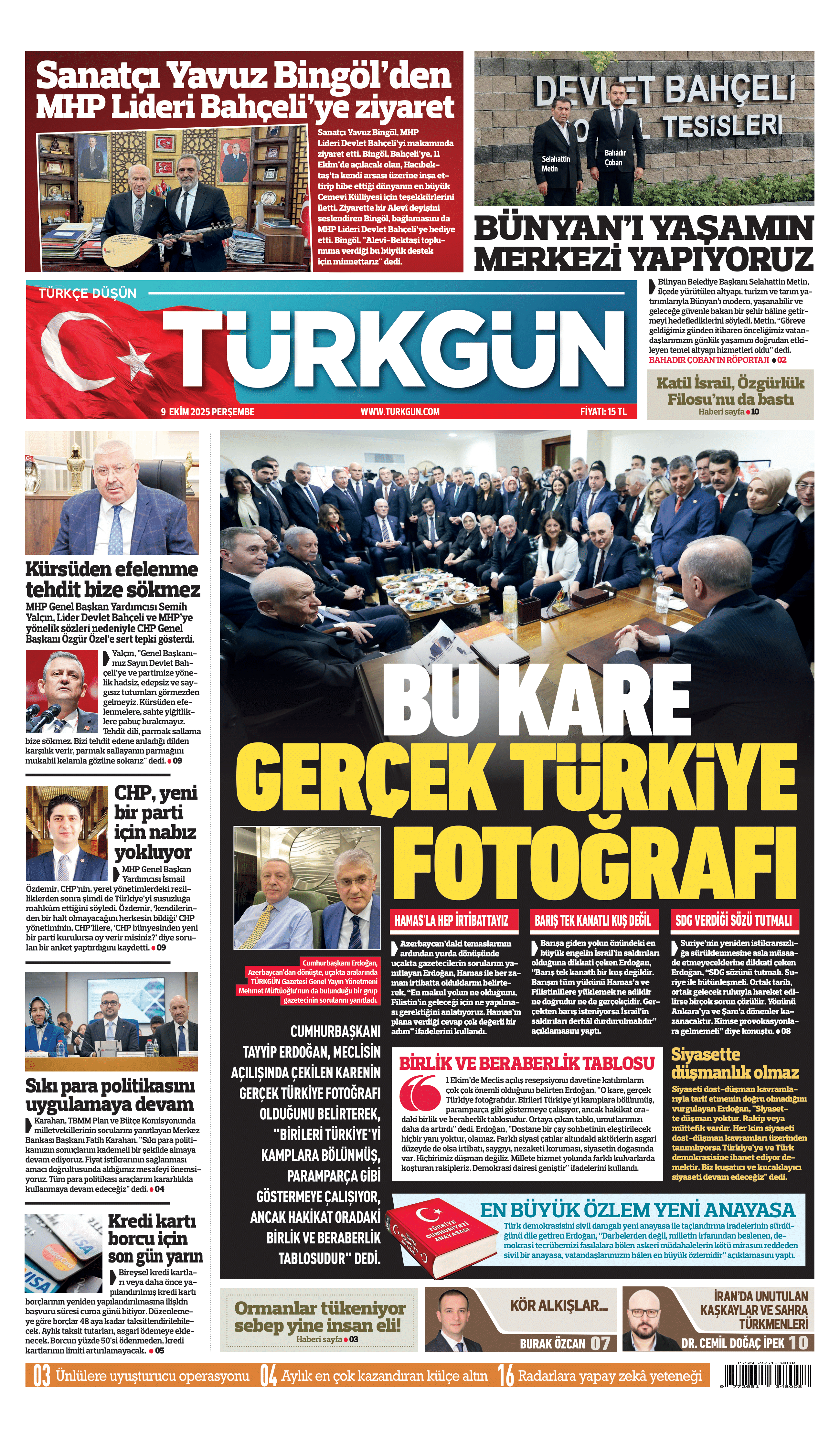 https://www.turkgun.com/Türkgün Gazetesi 9 Ekim 2025