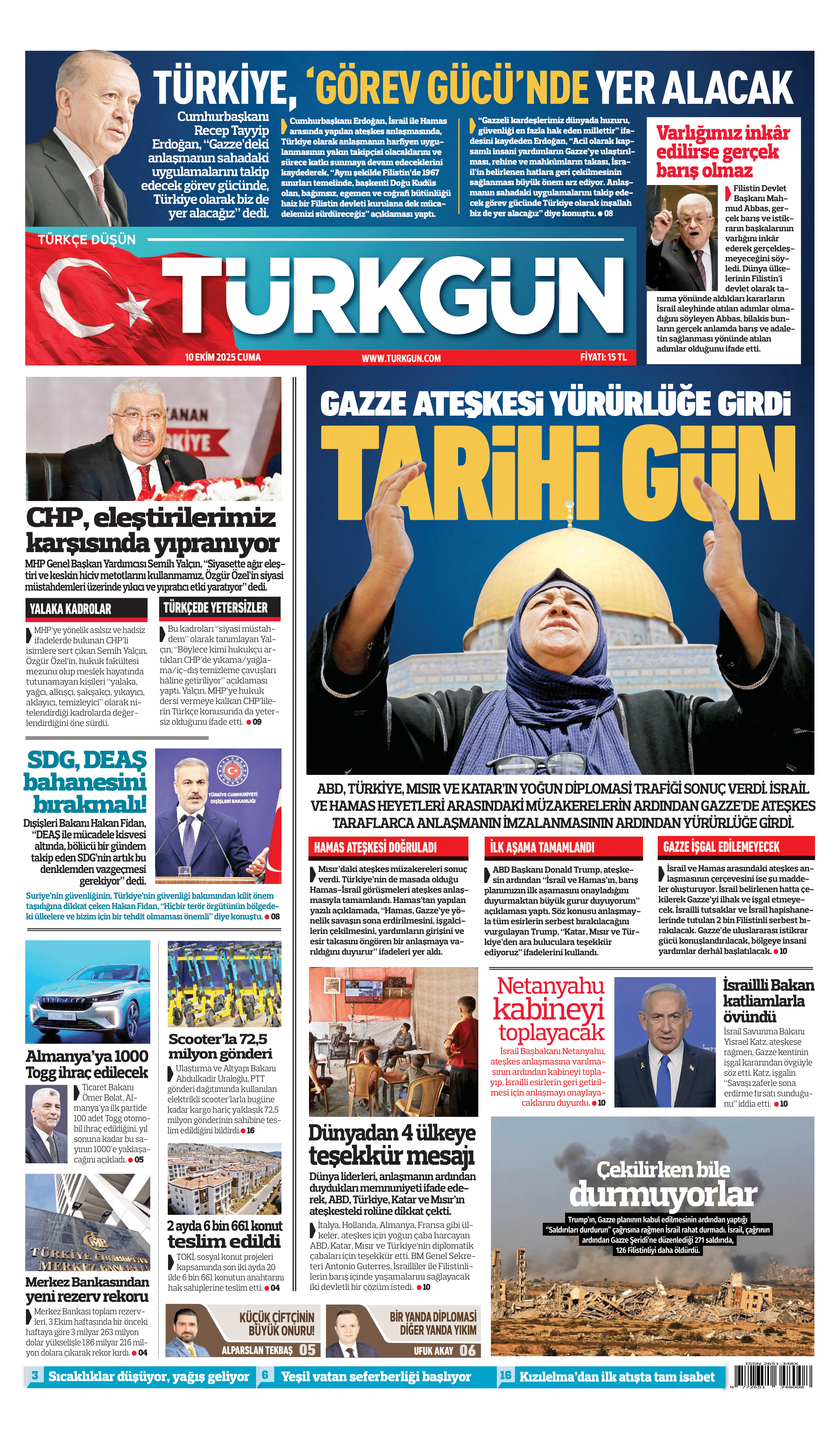 https://www.turkgun.com/Türkgün Gazetesi 10 Ekim 2025