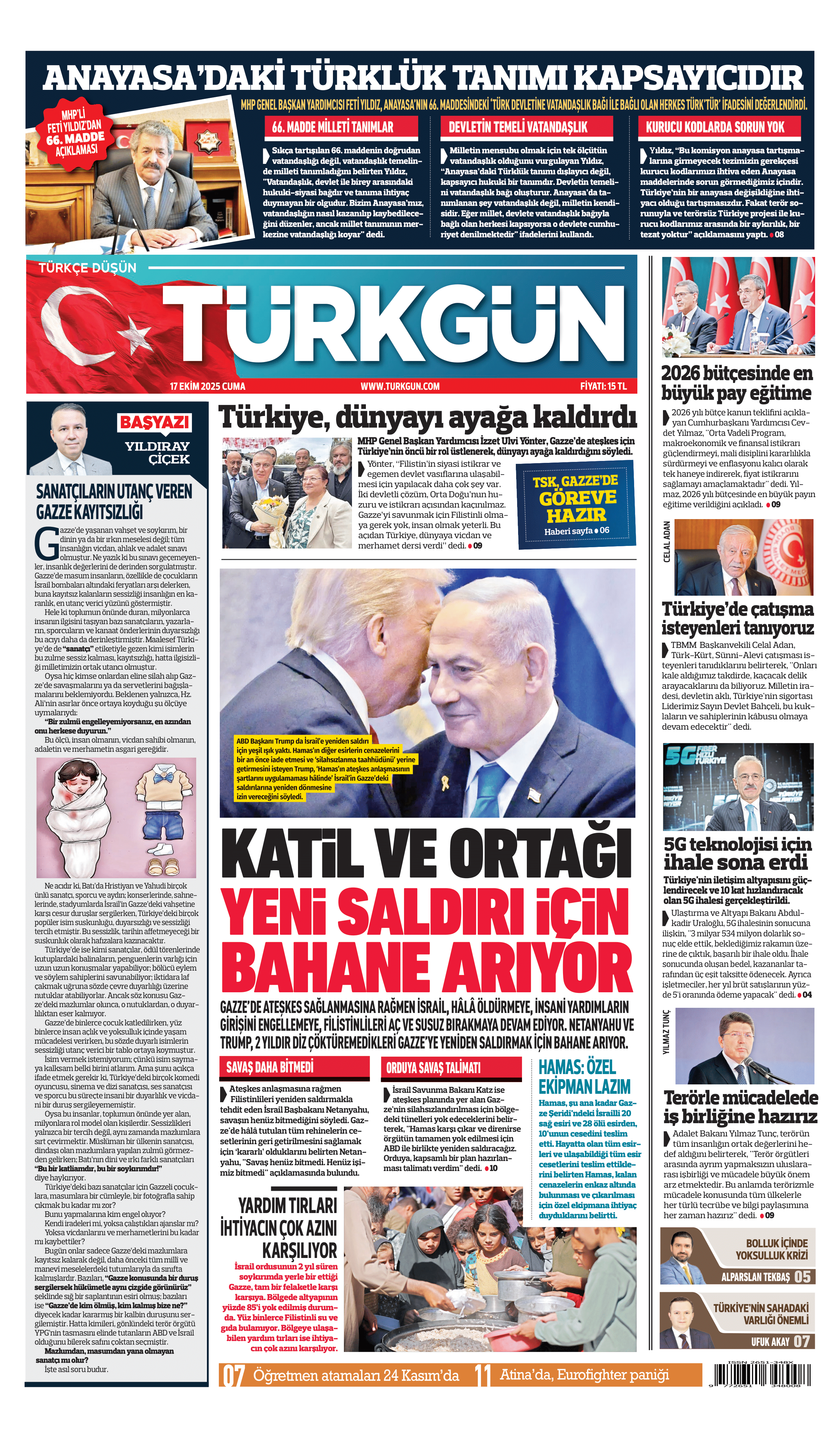 https://www.turkgun.com/Türkgün Gazetesi 17 Ekim 2025