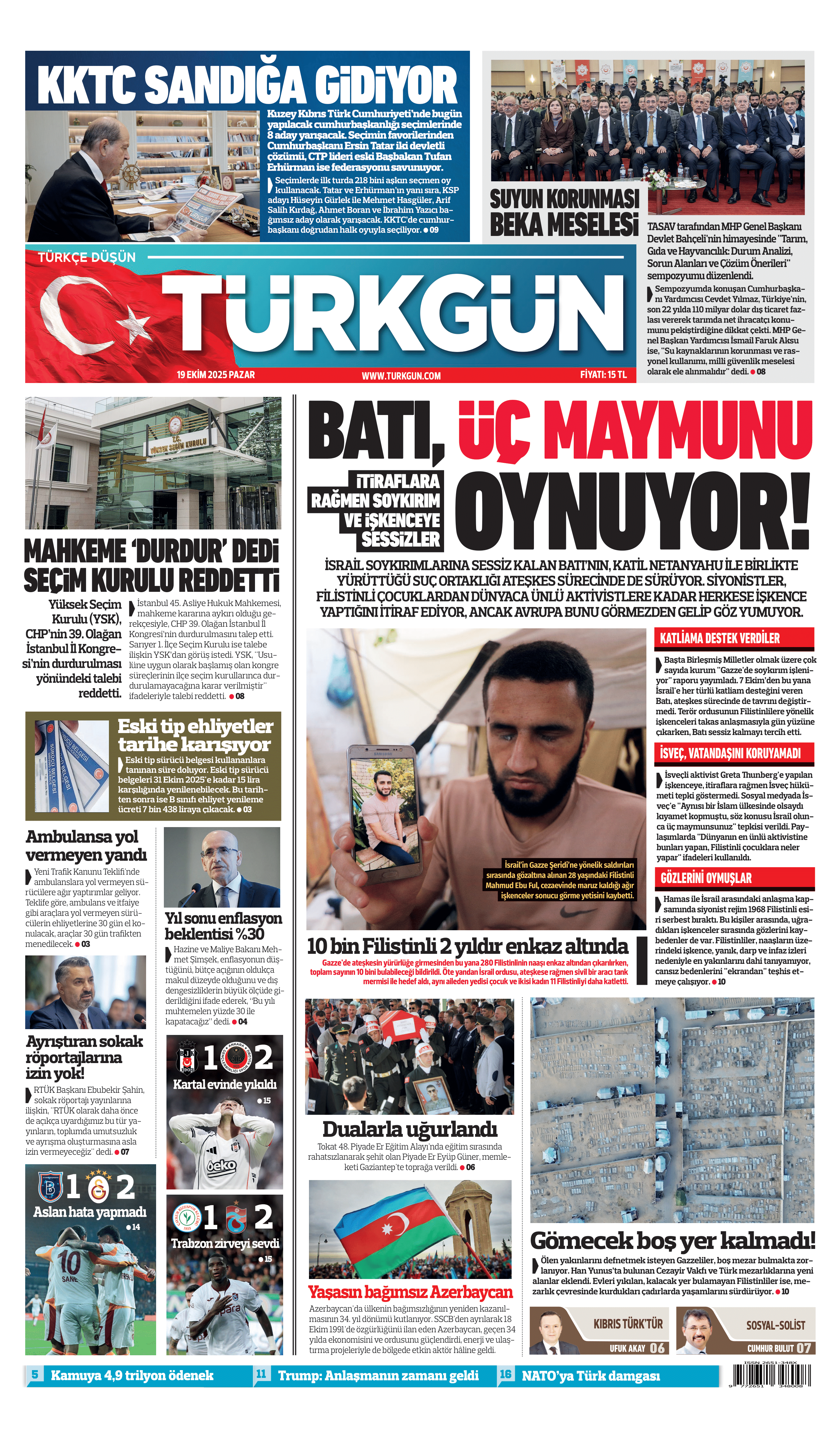 https://www.turkgun.com/Türkgün Gazetesi 19 Ekim 2025