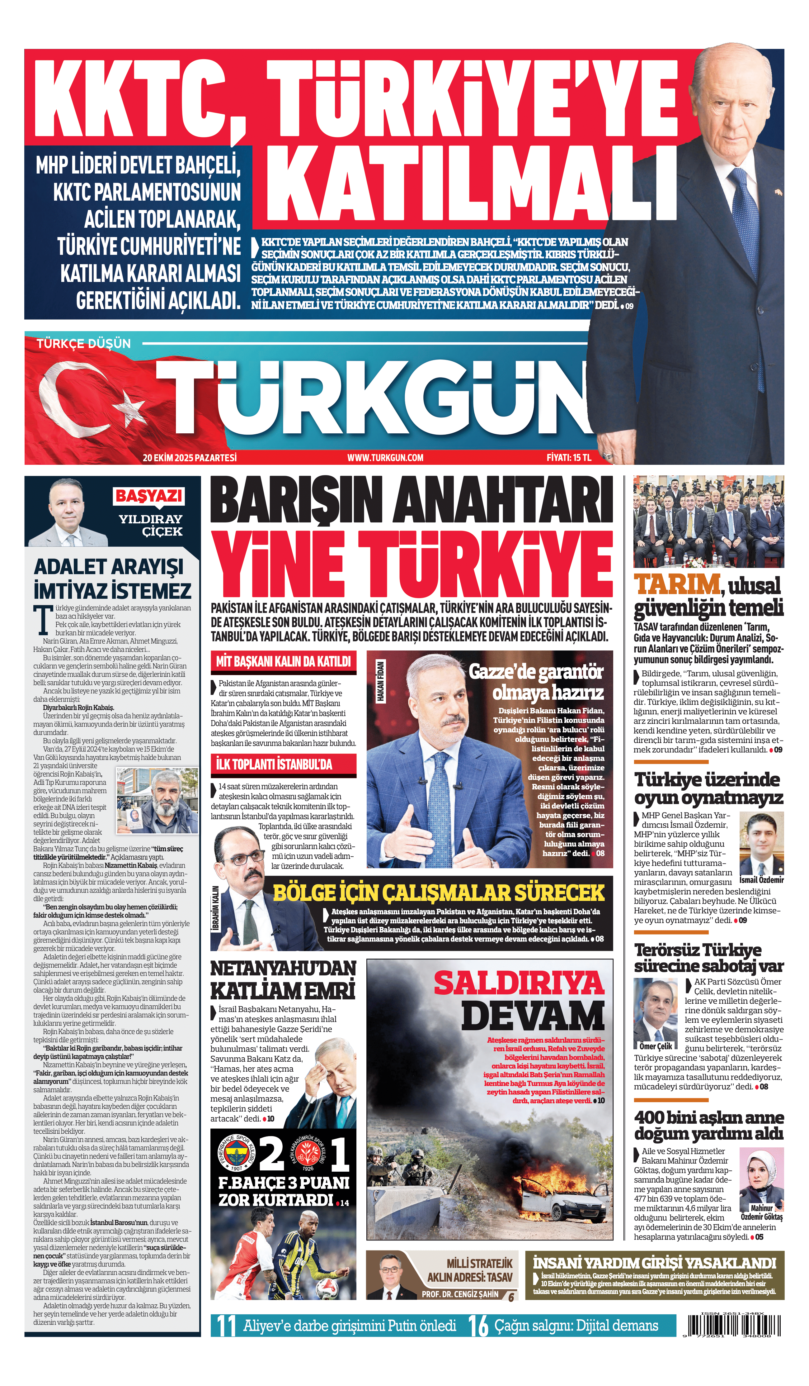 https://www.turkgun.com/Türkgün Gazetesi 20 Ekim 2025