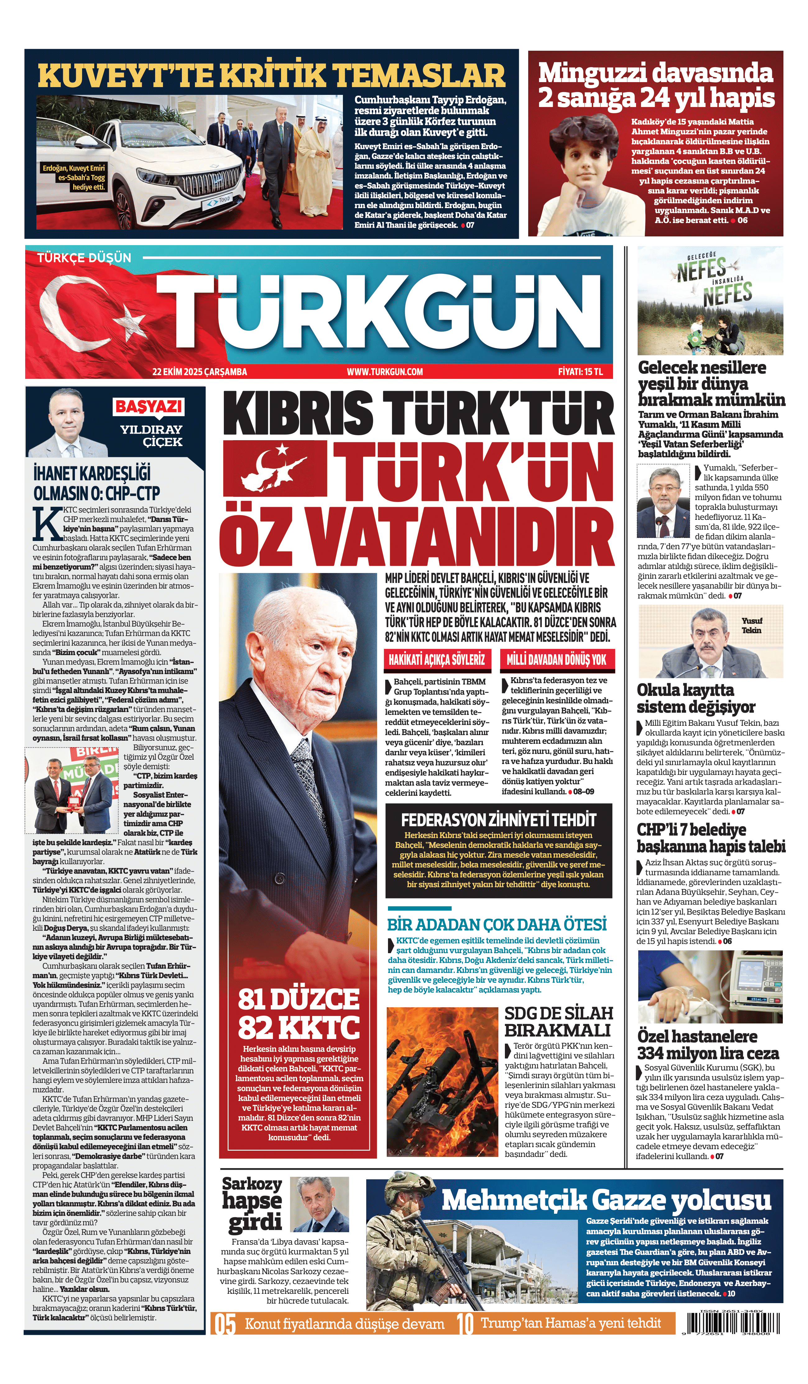 https://www.turkgun.com/Türkgün Gazetesi 22 Ekim 2025
