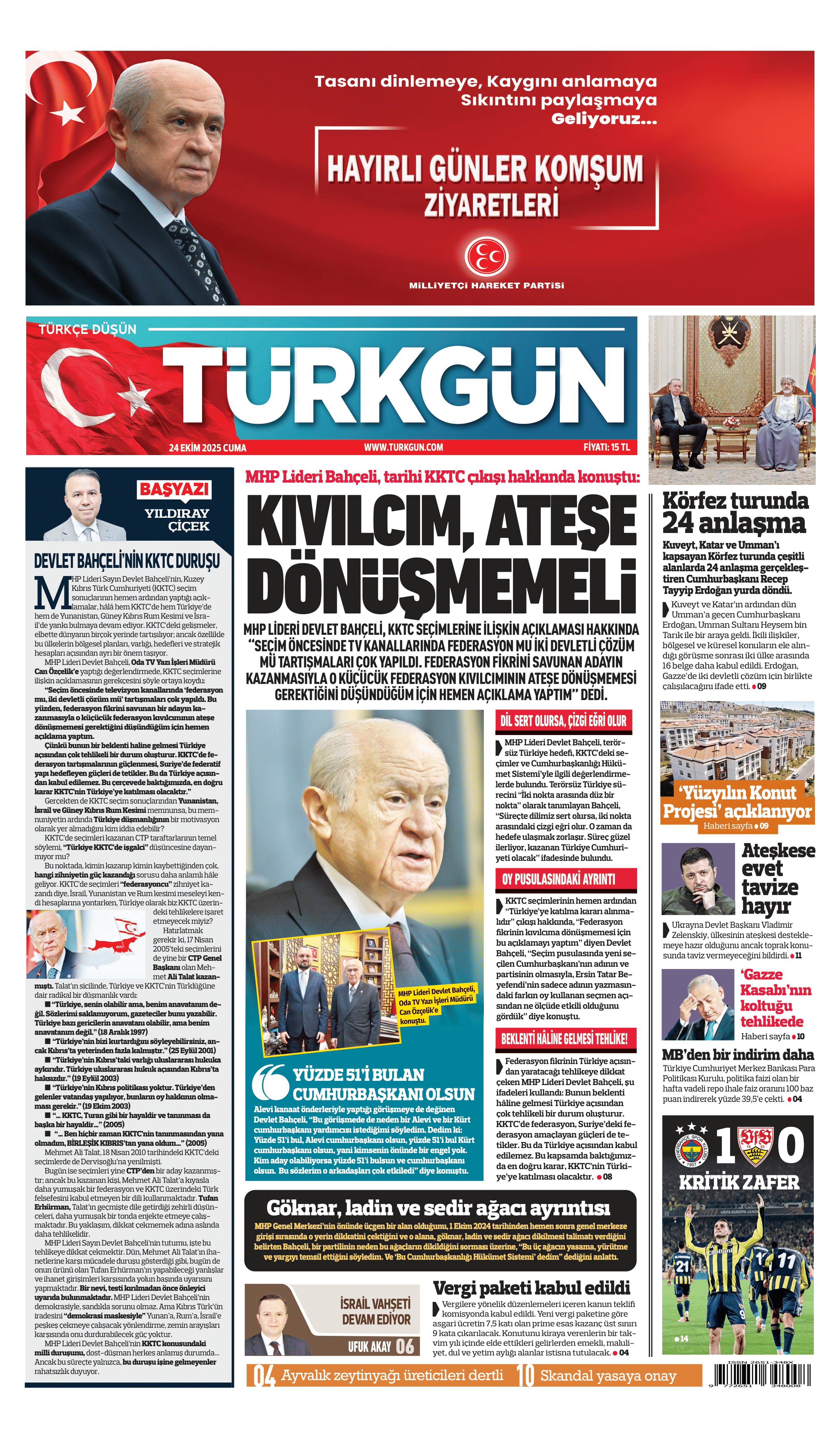 https://www.turkgun.com/Türkgün Gazetesi 24 Ekim 2025