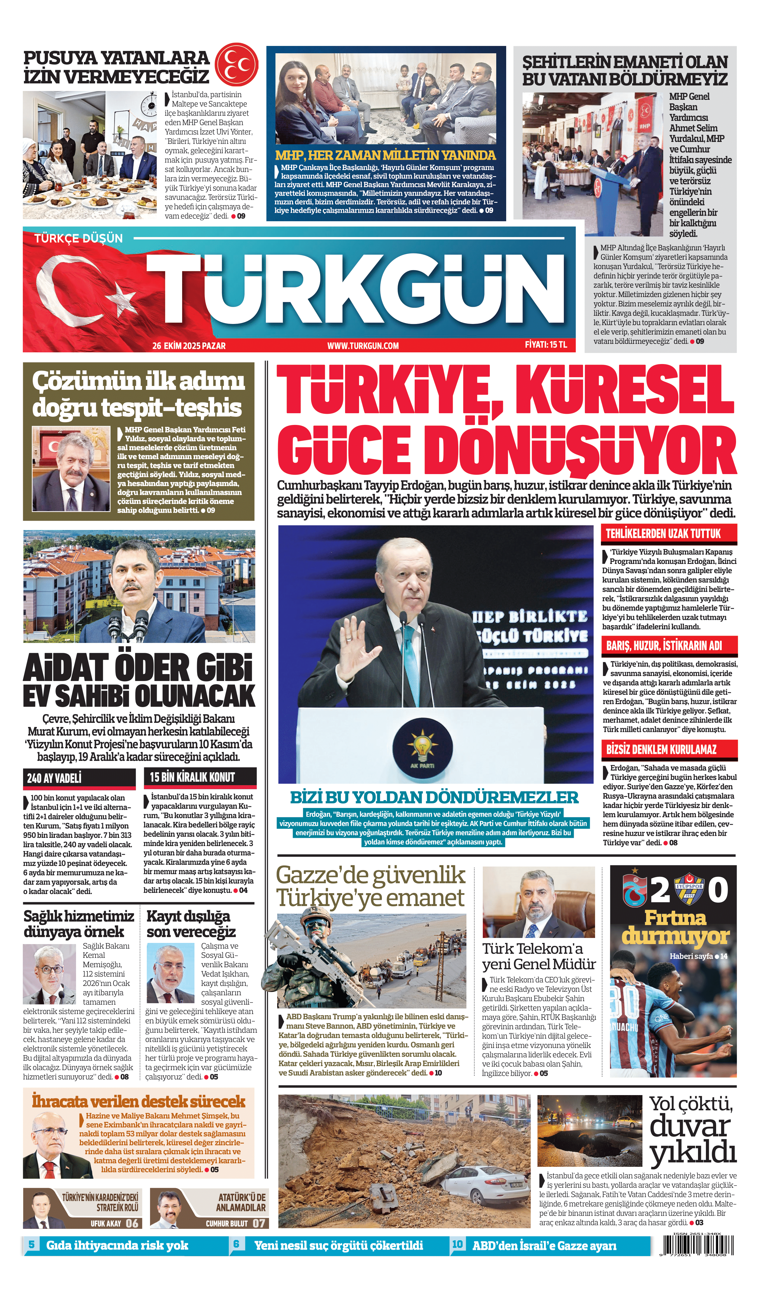 https://www.turkgun.com/Türkgün Gazetesi 26 Ekim 2025