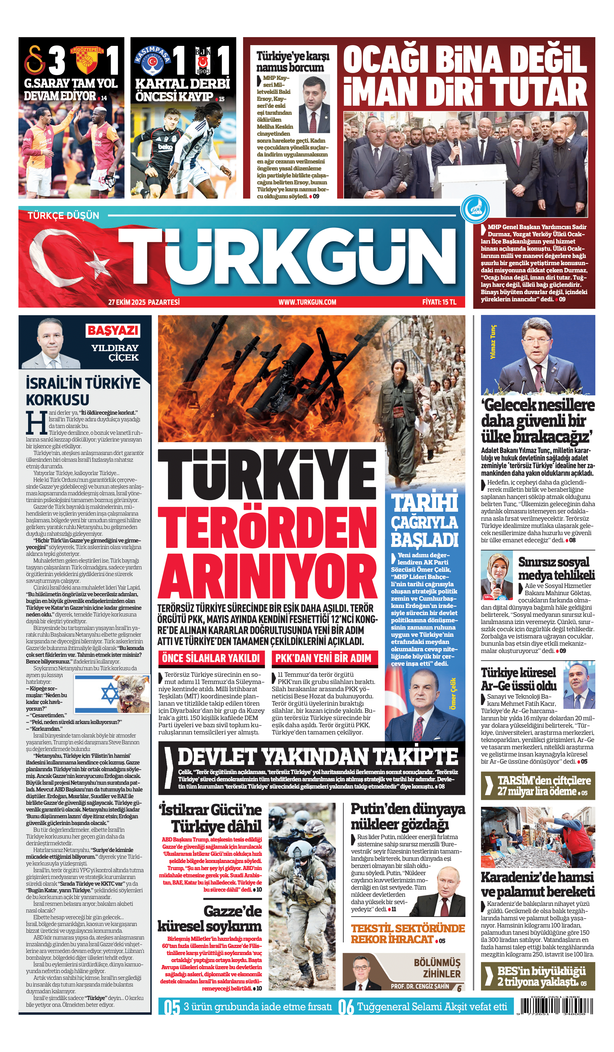 https://www.turkgun.com/Türkgün Gazetesi 27 Ekim 2025