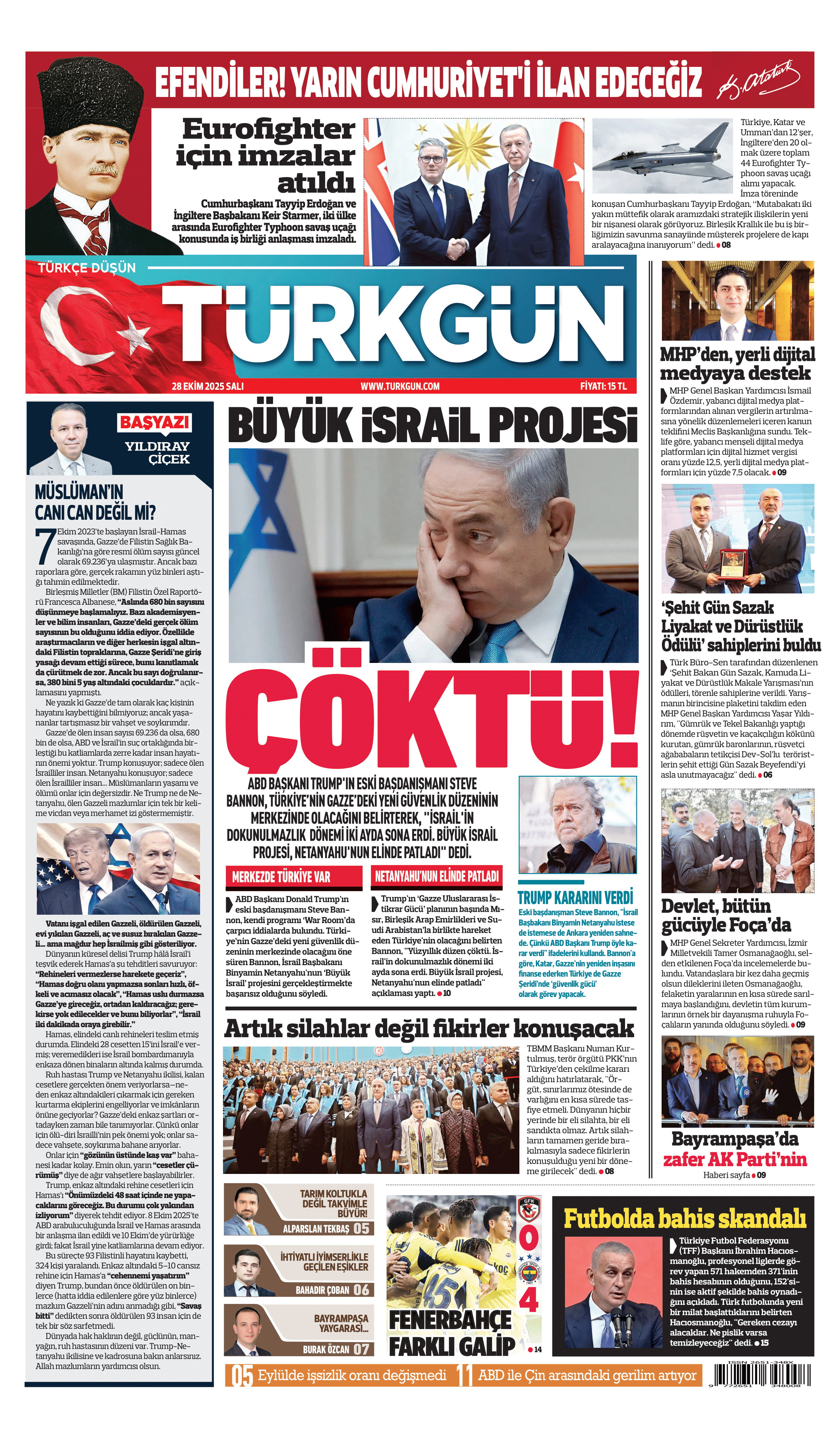 https://www.turkgun.com/Türkgün Gazetesi 28 Ekim 2025