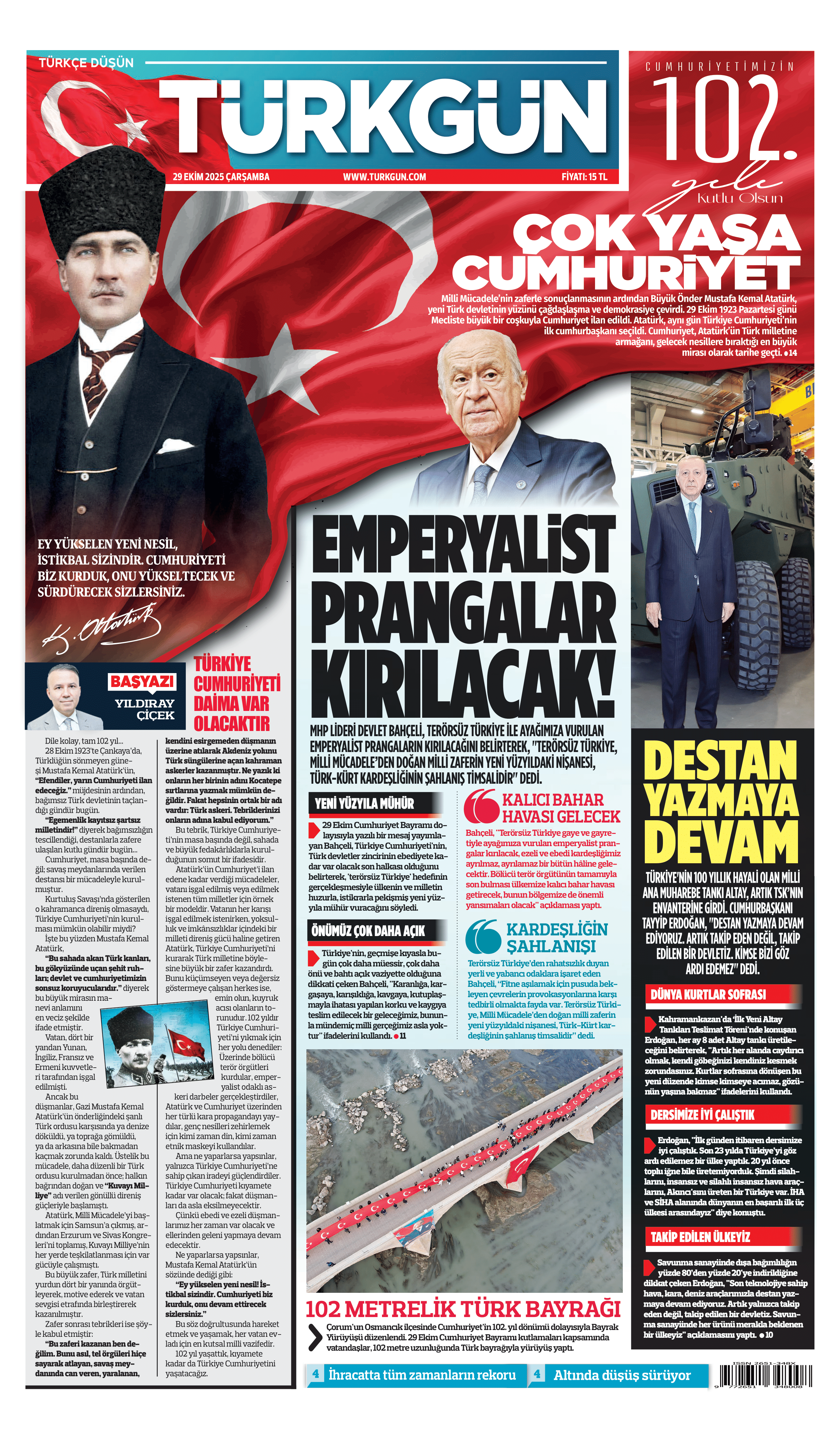 https://www.turkgun.com/Türkgün Gazetesi 29 Ekim 2025