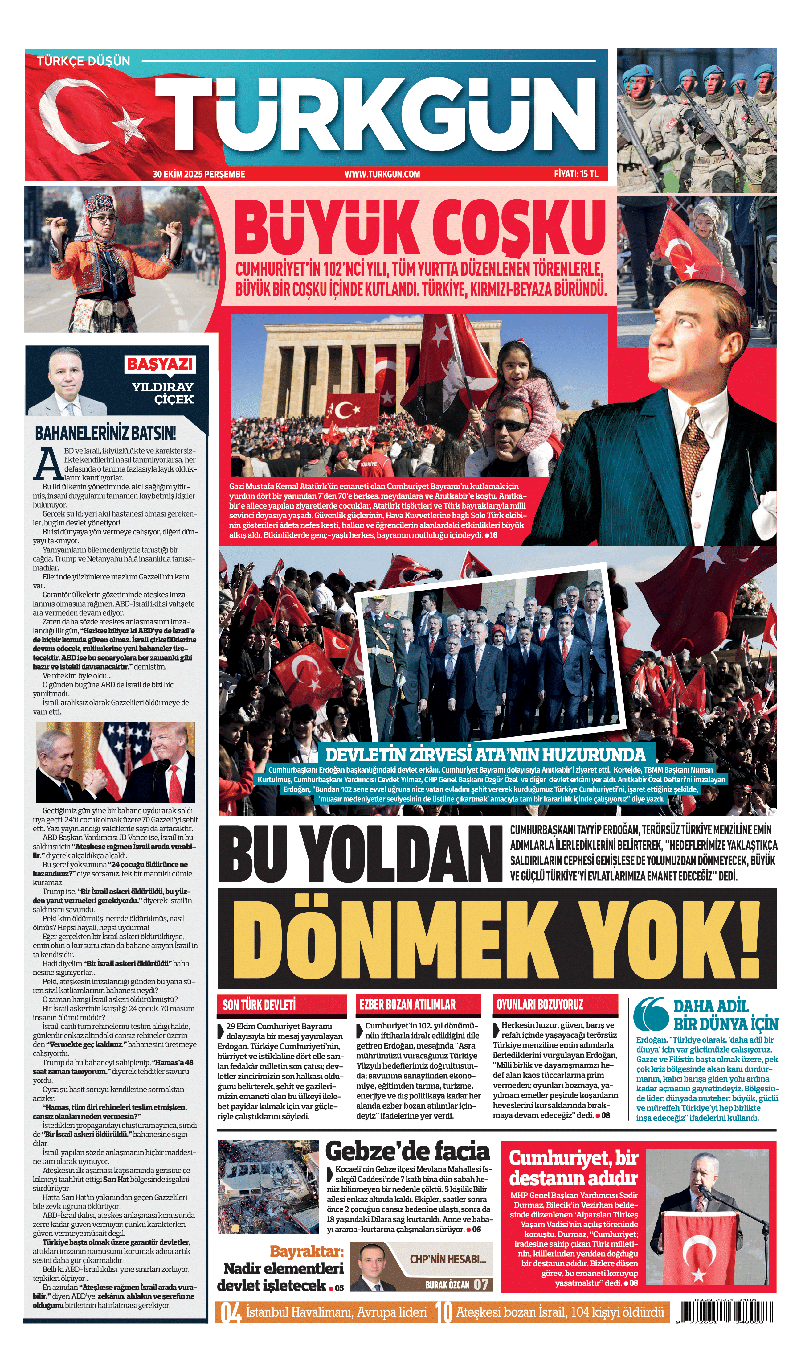 https://www.turkgun.com/Türkgün Gazetesi 30 Ekim 2025