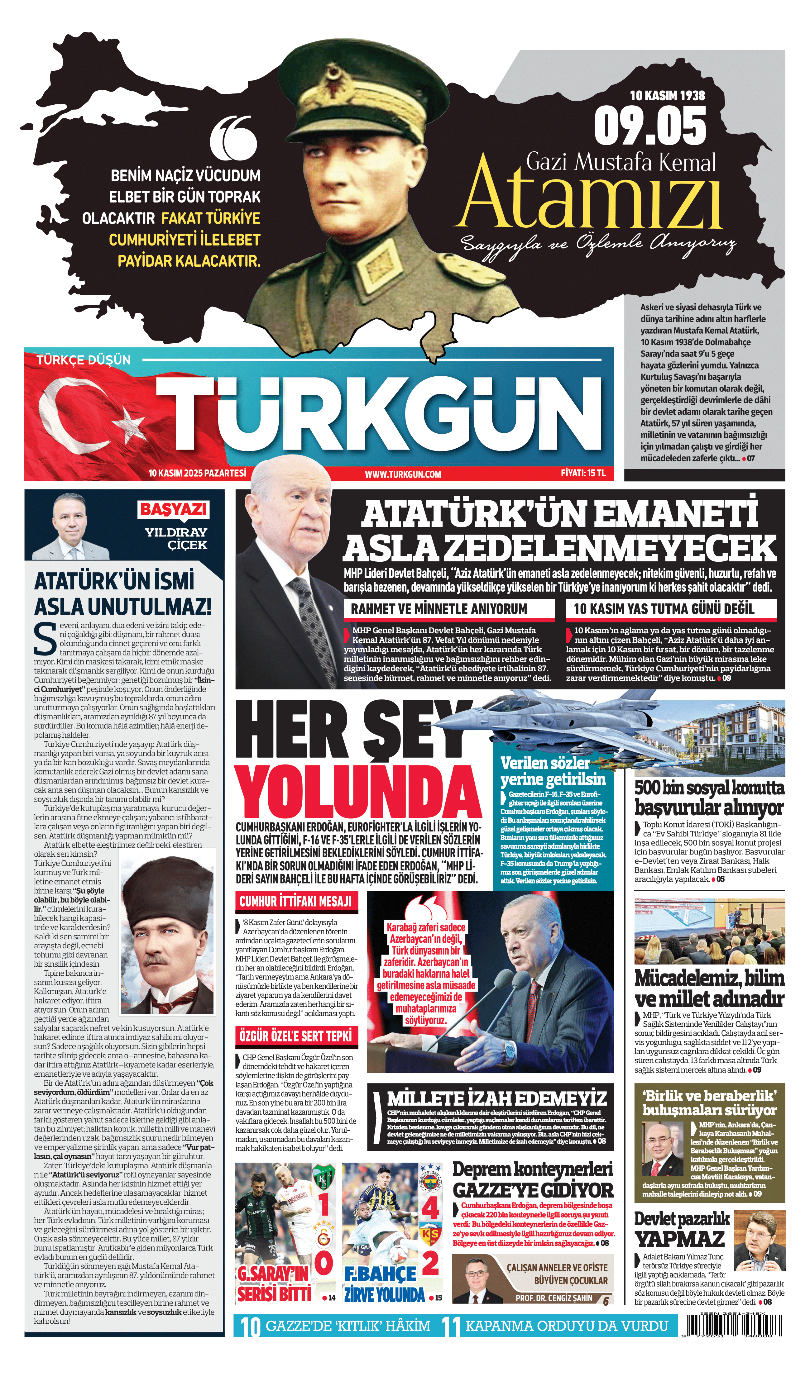 https://www.turkgun.com/Türkgün Gazetesi 10 Kasım 2025
