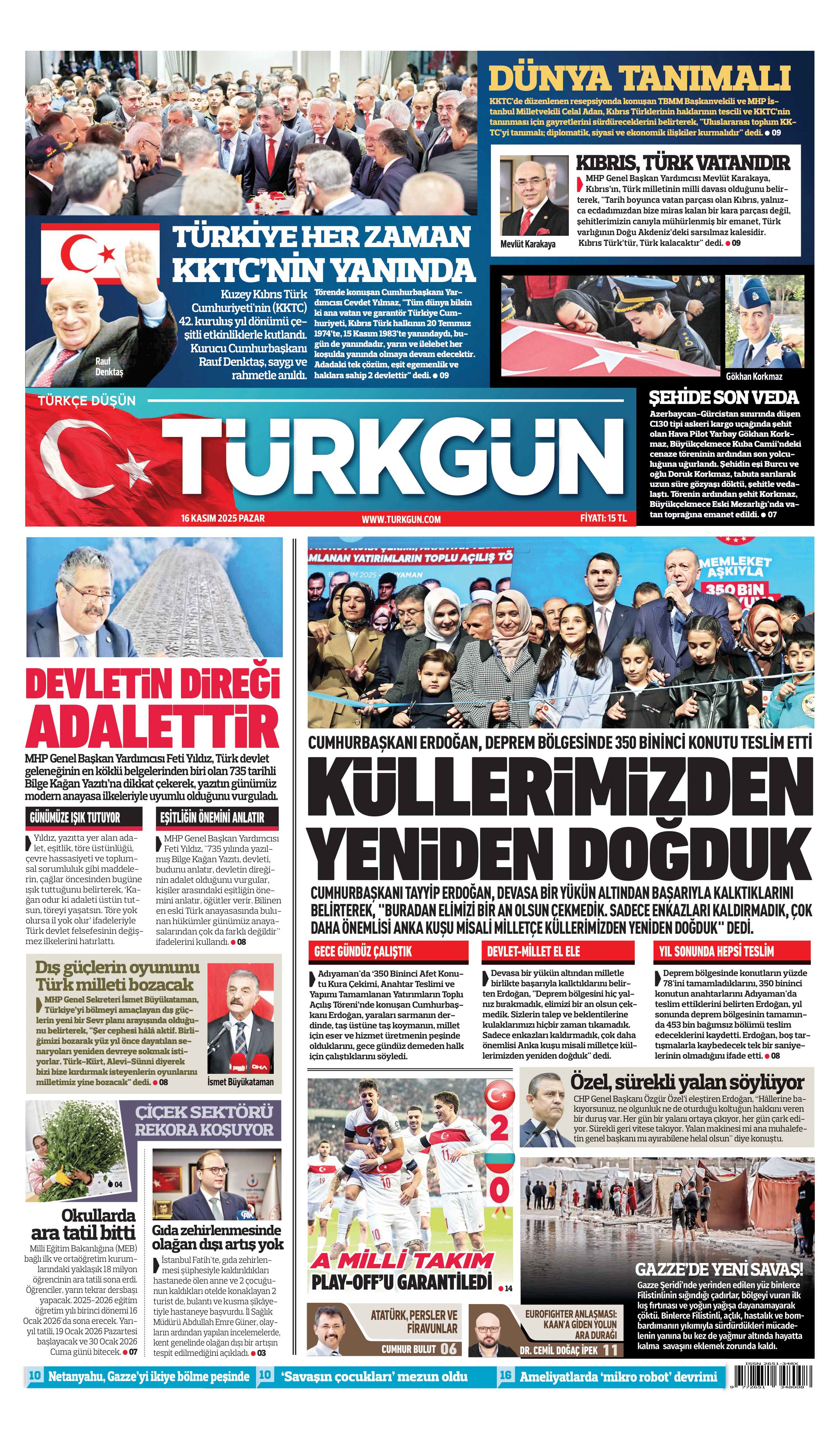 https://www.turkgun.com/Türkgün Gazetesi 16 Kasım 2025