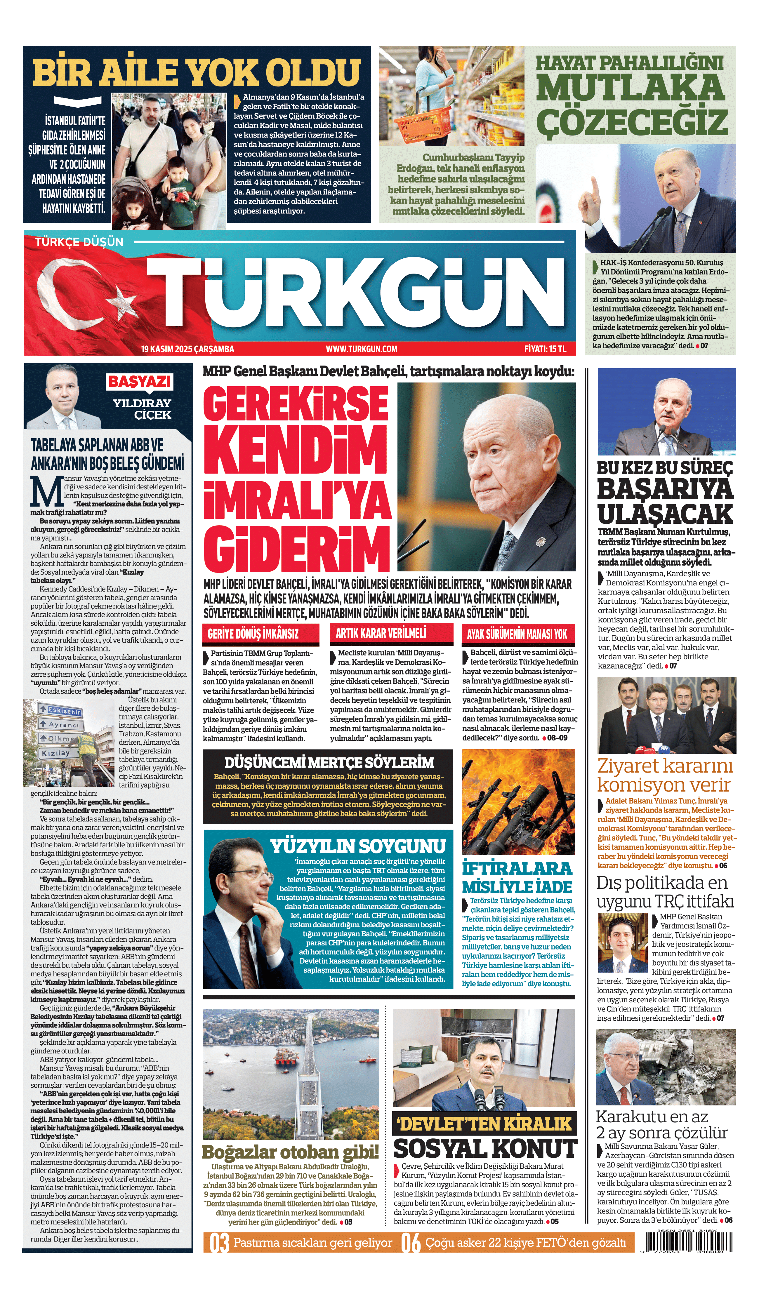 https://www.turkgun.com/Türkgün Gazetesi 19 Kasım 2025