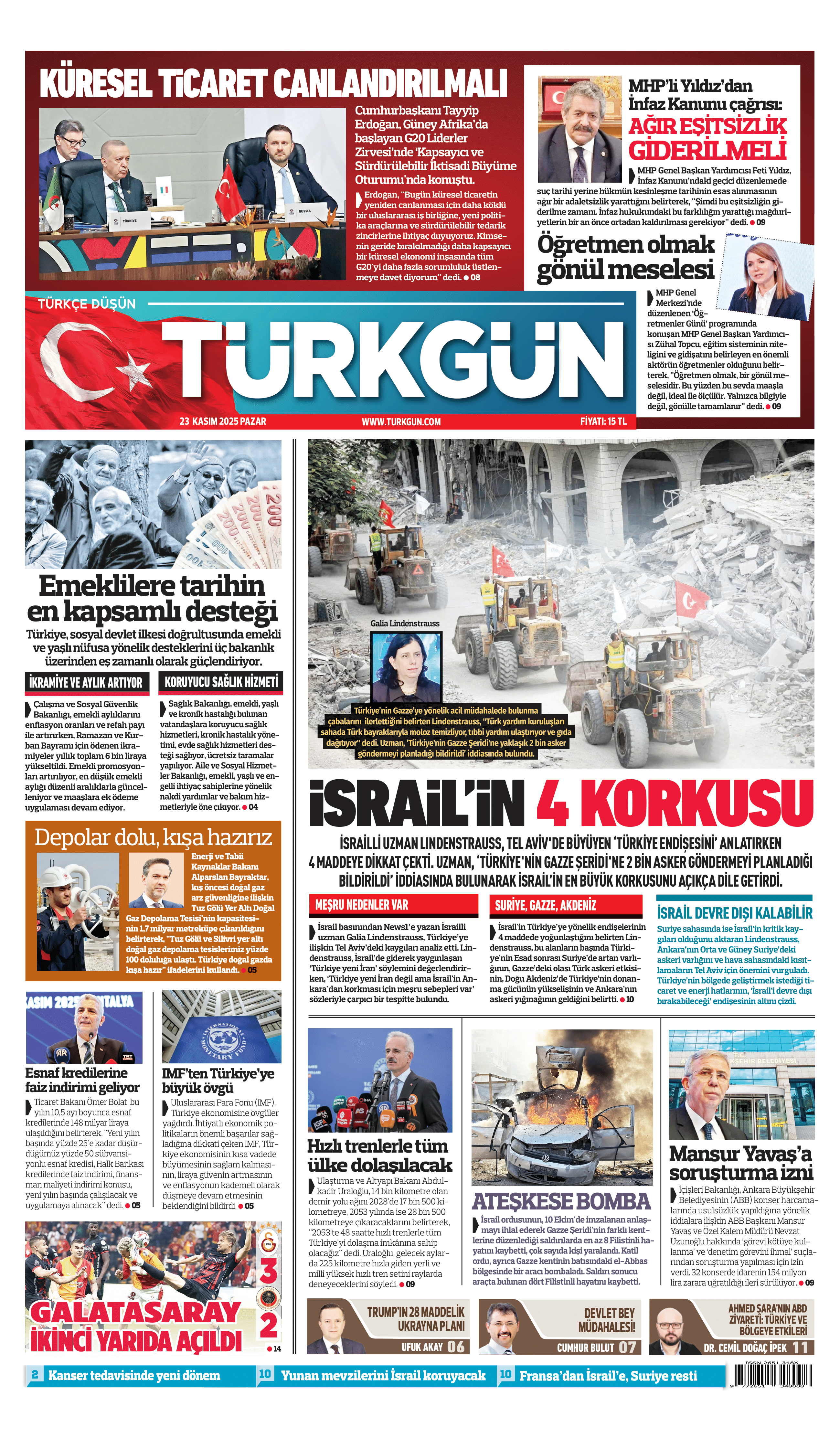 https://www.turkgun.com/Türkgün Gazetesi 23 Kasım 2025