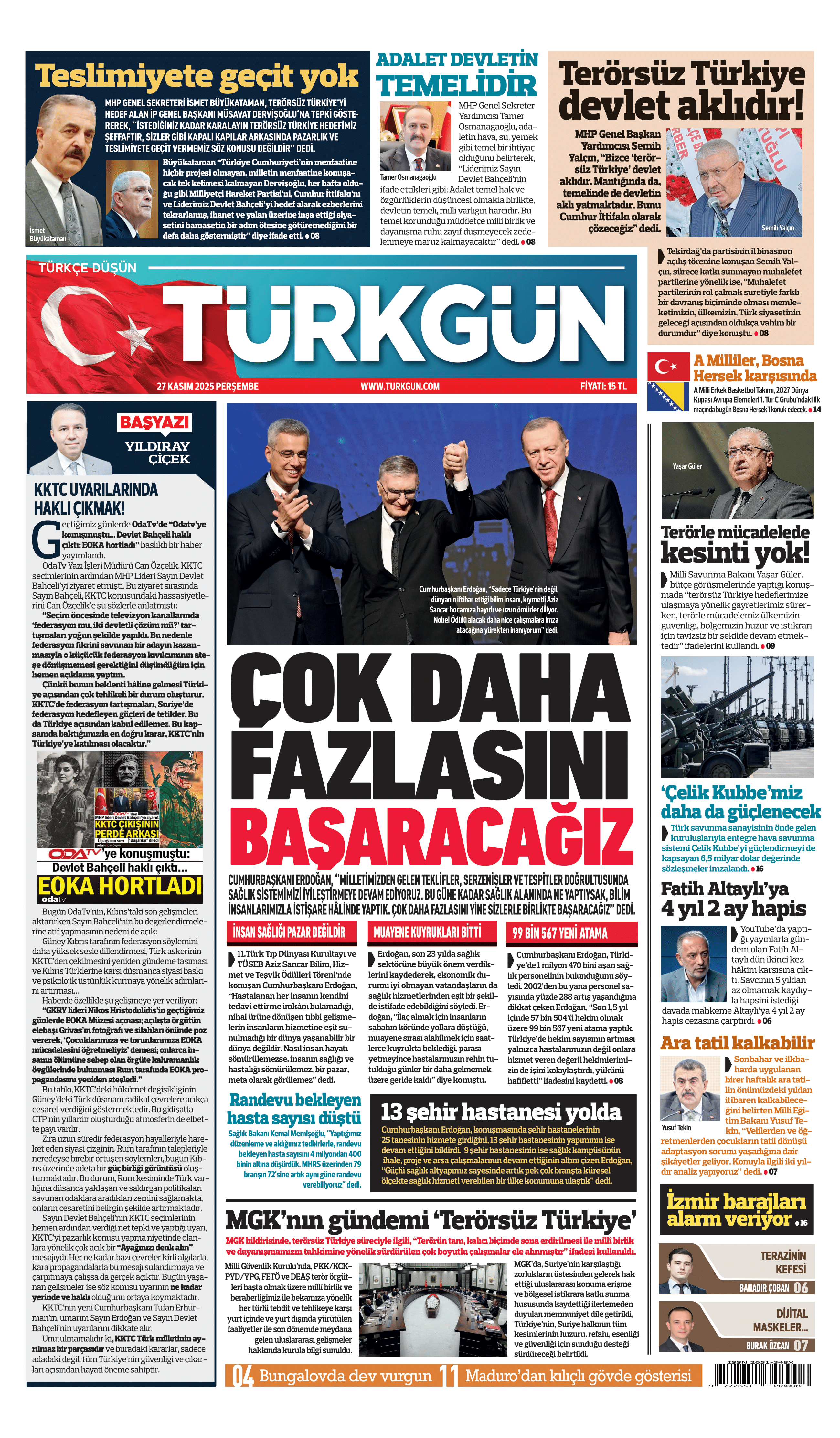 https://www.turkgun.com/Türkgün Gazetesi 27 Kasım 2025