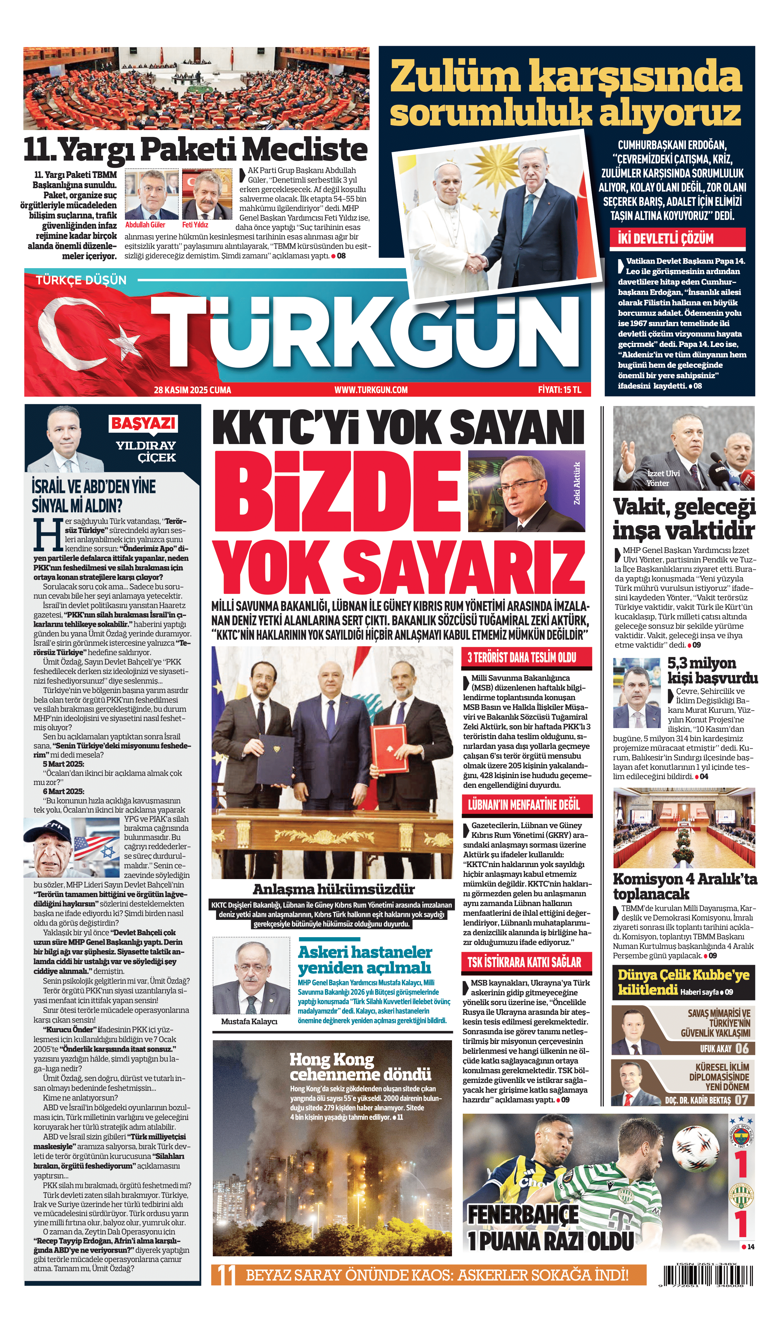 https://www.turkgun.com/Türkgün Gazetesi 28 Kasım 2025