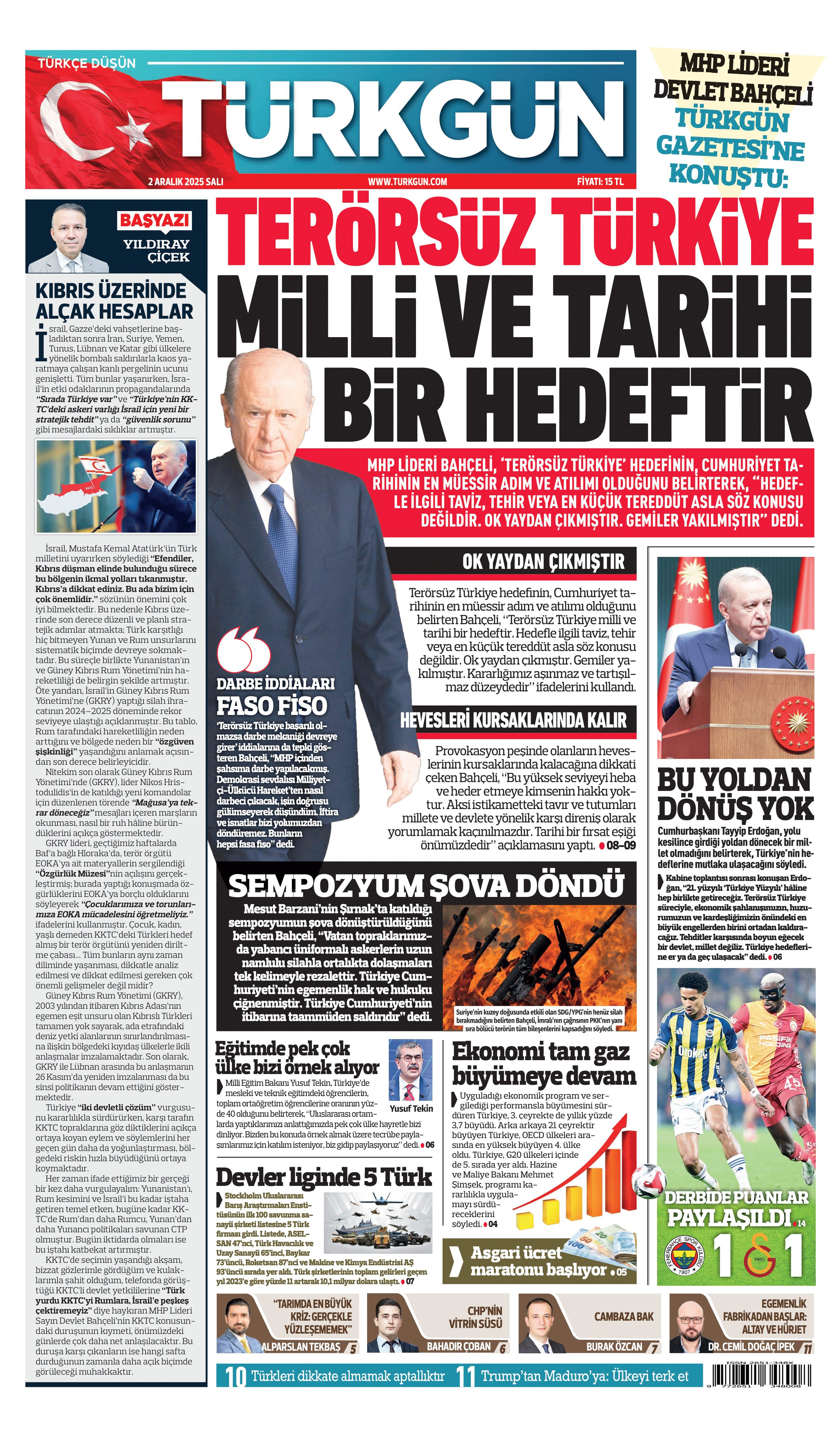 https://www.turkgun.com/Türkgün Gazetesi 2 Aralık 2025