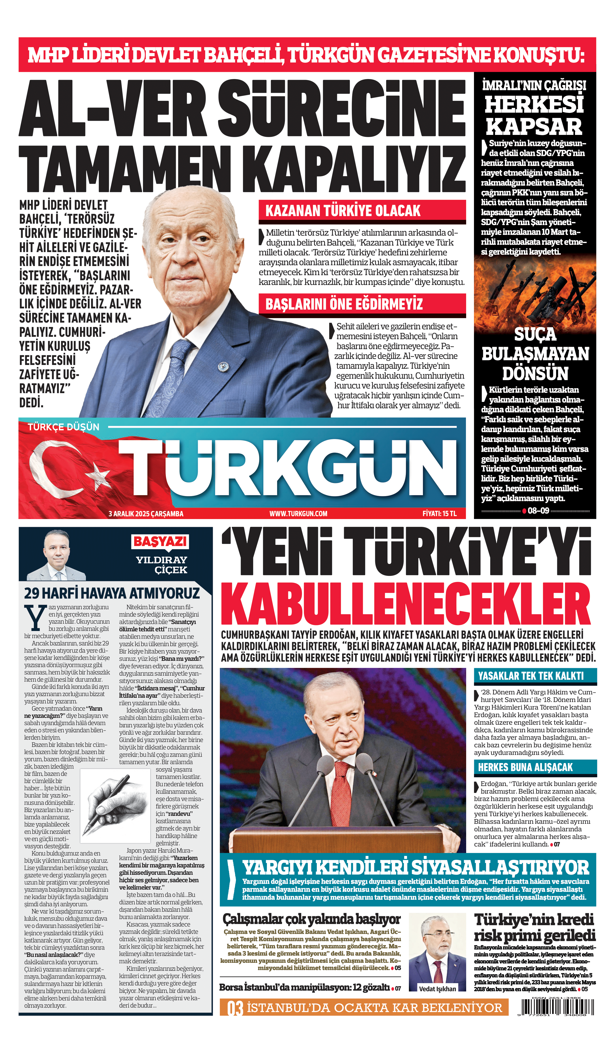 https://www.turkgun.com/Türkgün Gazetesi 3 Aralık 2025
