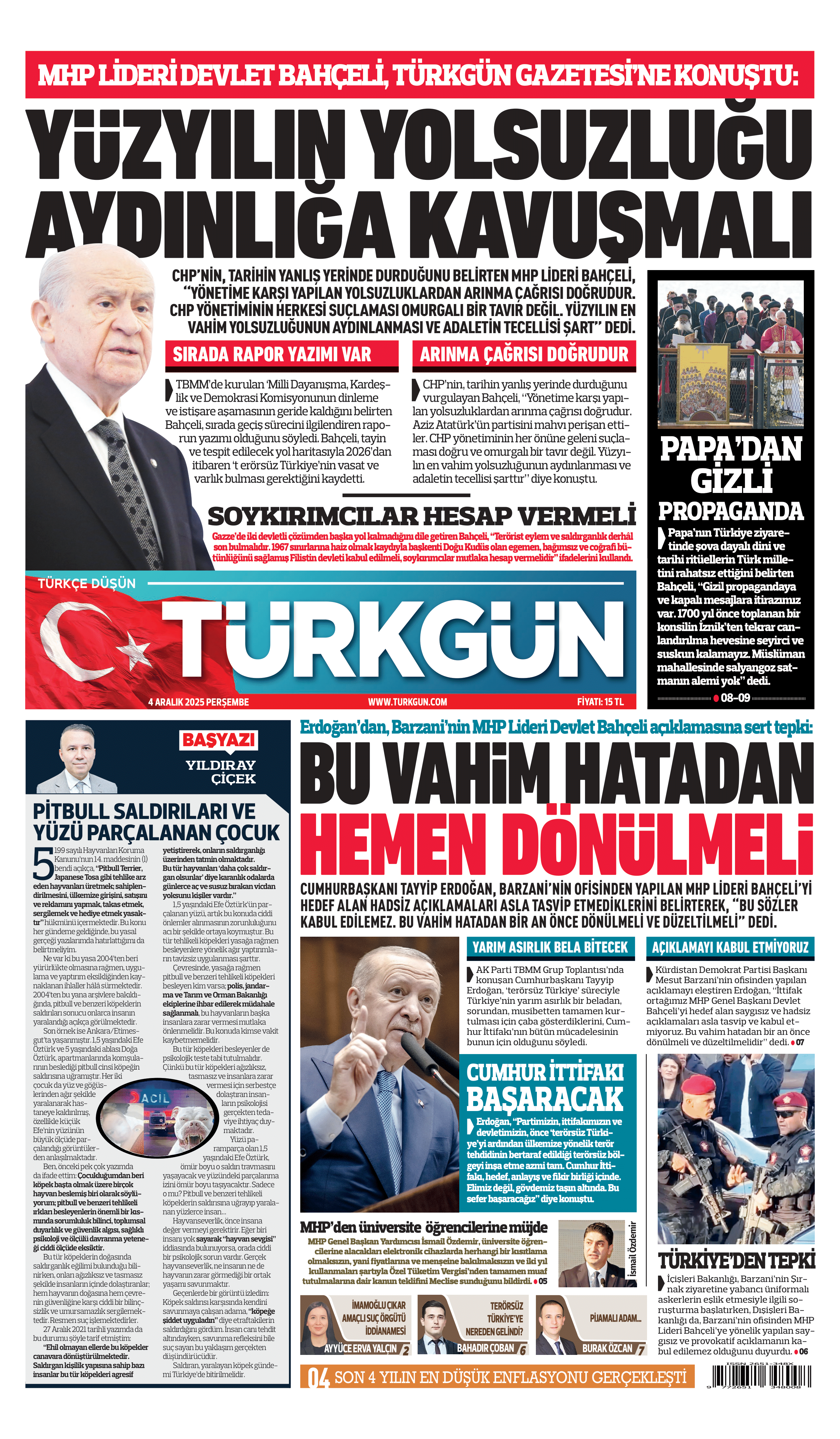 https://www.turkgun.com/Türkgün Gazetesi 4 Aralık 2025