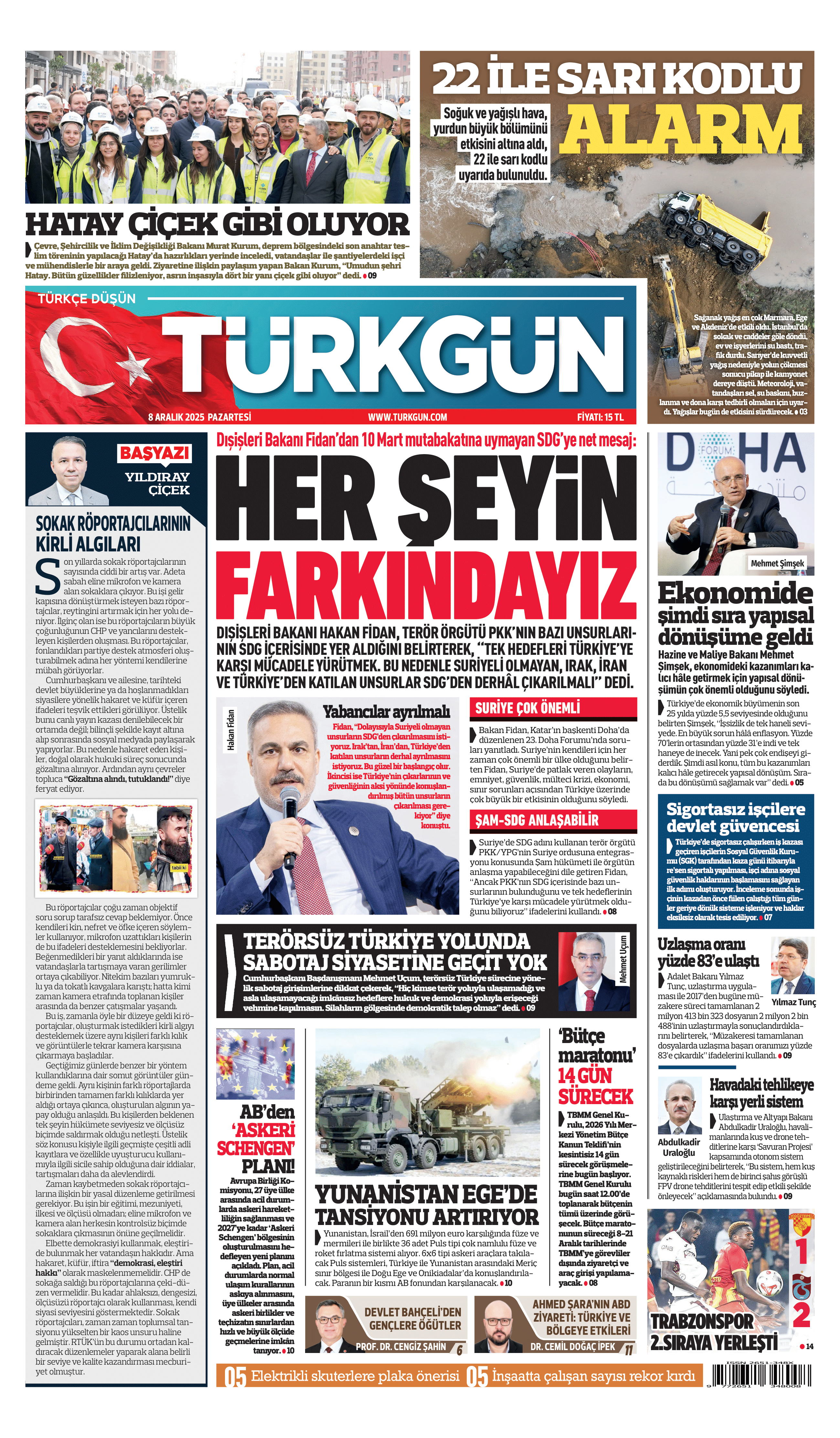 https://www.turkgun.com/Türkgün Gazetesi 8 Aralık 2025