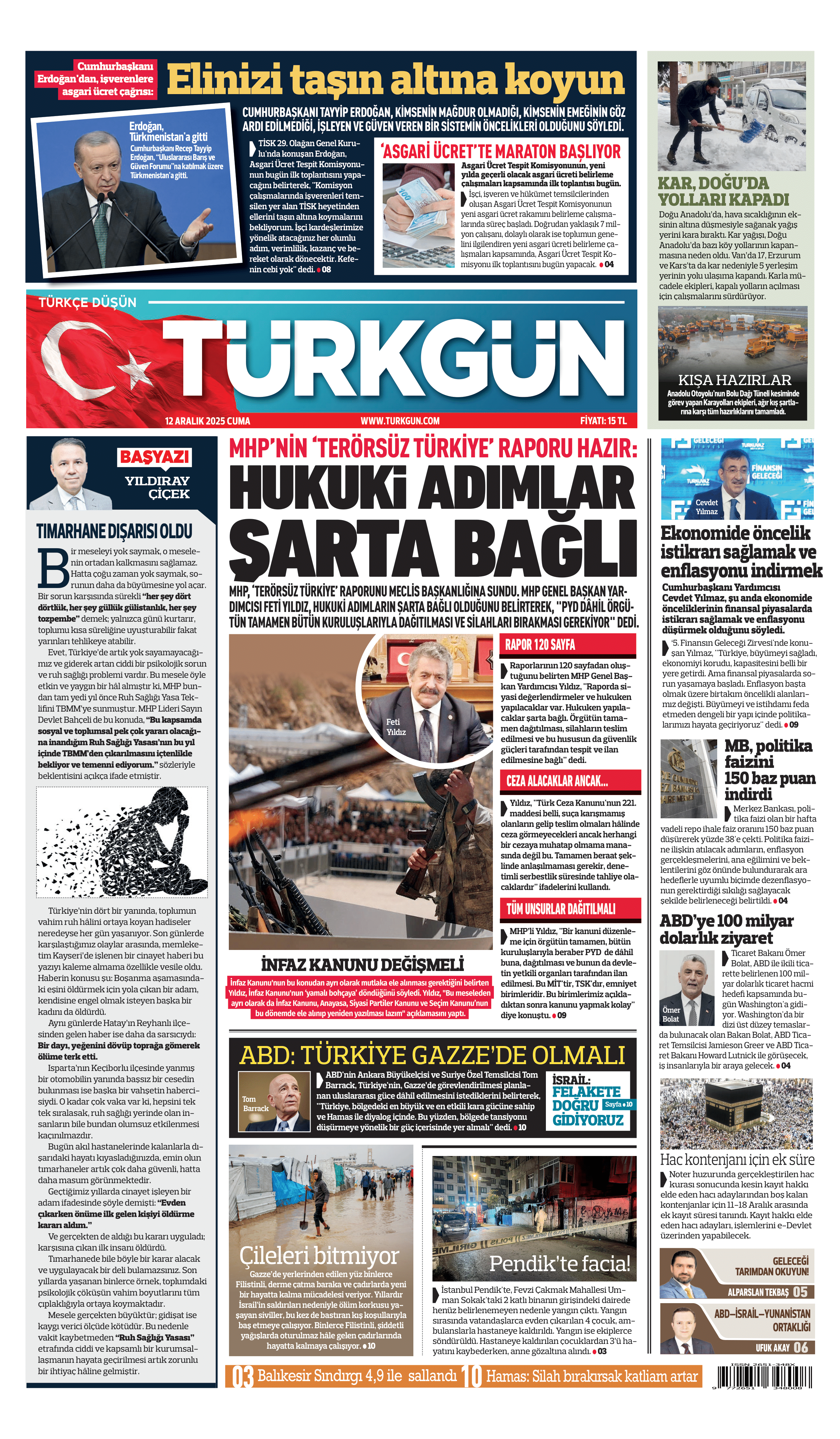 https://www.turkgun.com/Türkgün Gazetesi 12 Aralık 2025