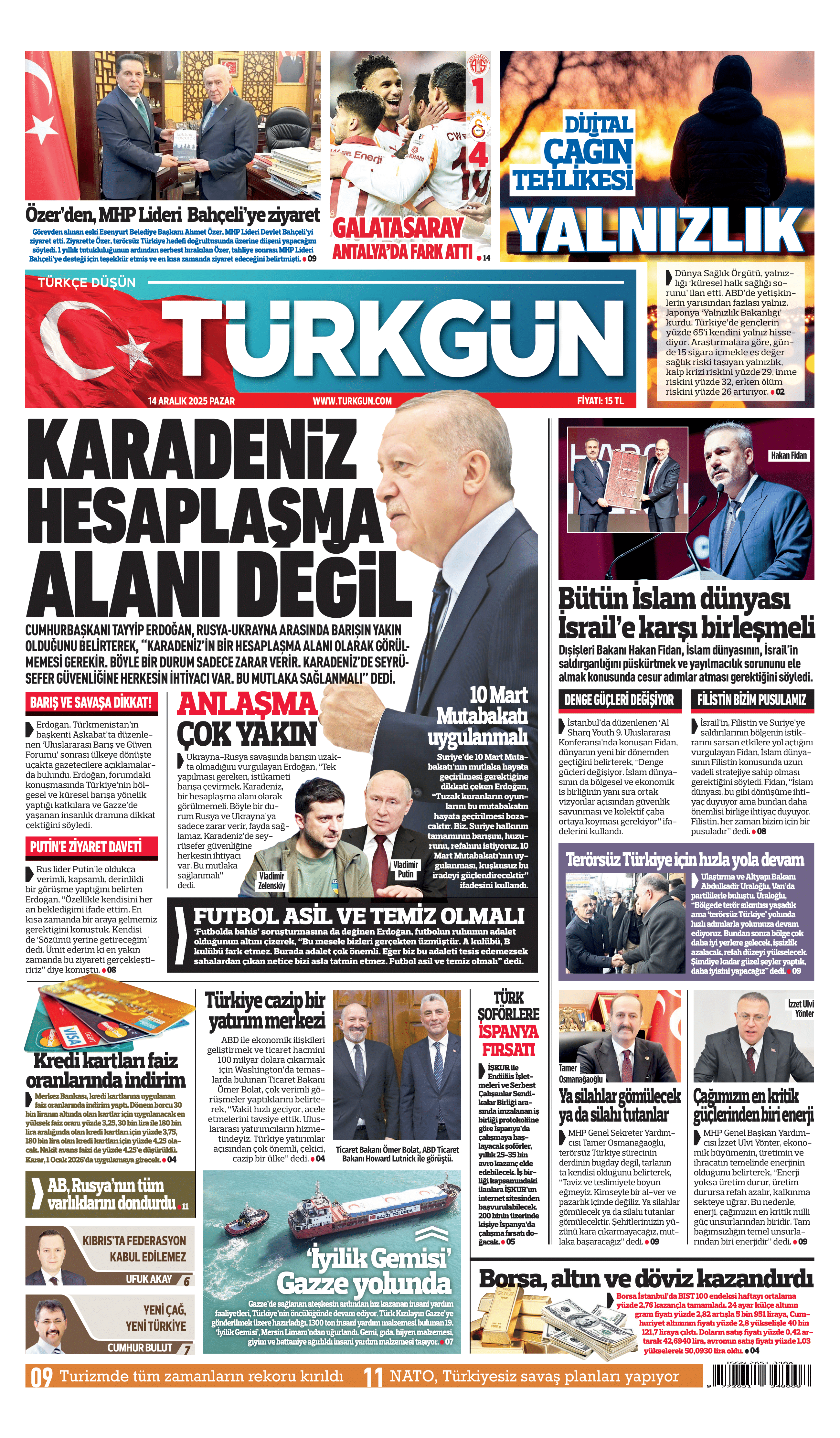 https://www.turkgun.com/Türkgün Gazetesi 14 Aralık 2025