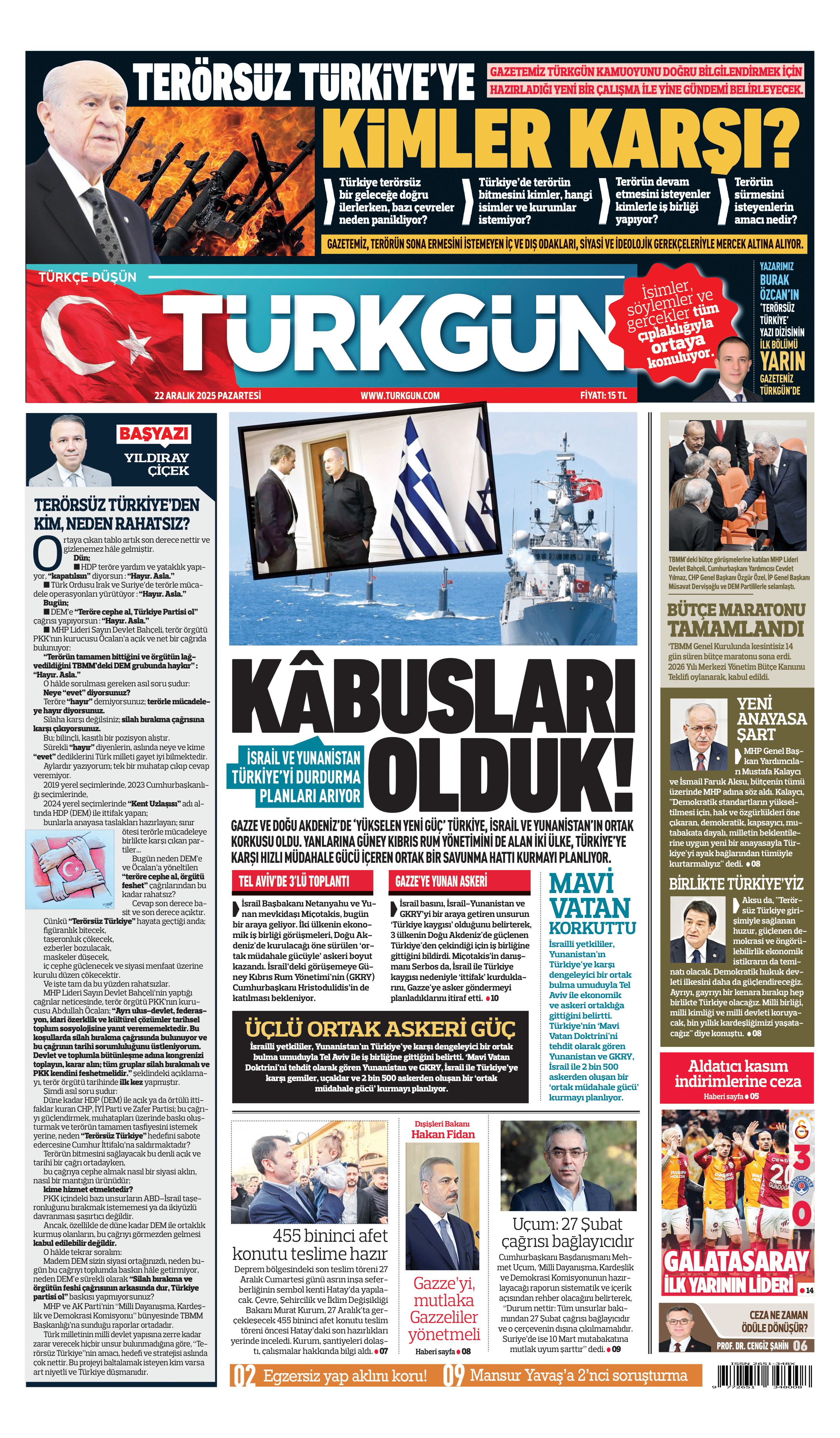 https://www.turkgun.com/Türkgün Gazetesi 22 Aralık 2025