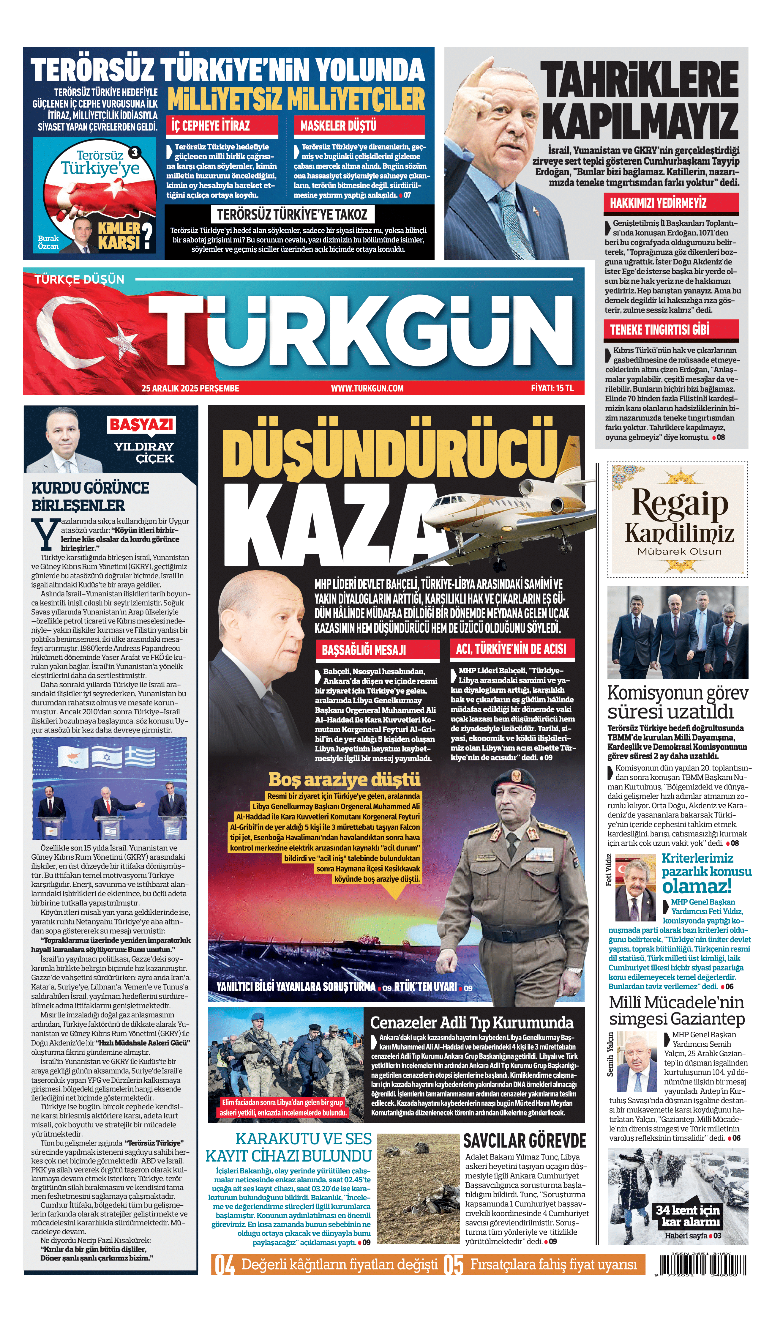 https://www.turkgun.com/Türkgün Gazetesi 25 Aralık 2025