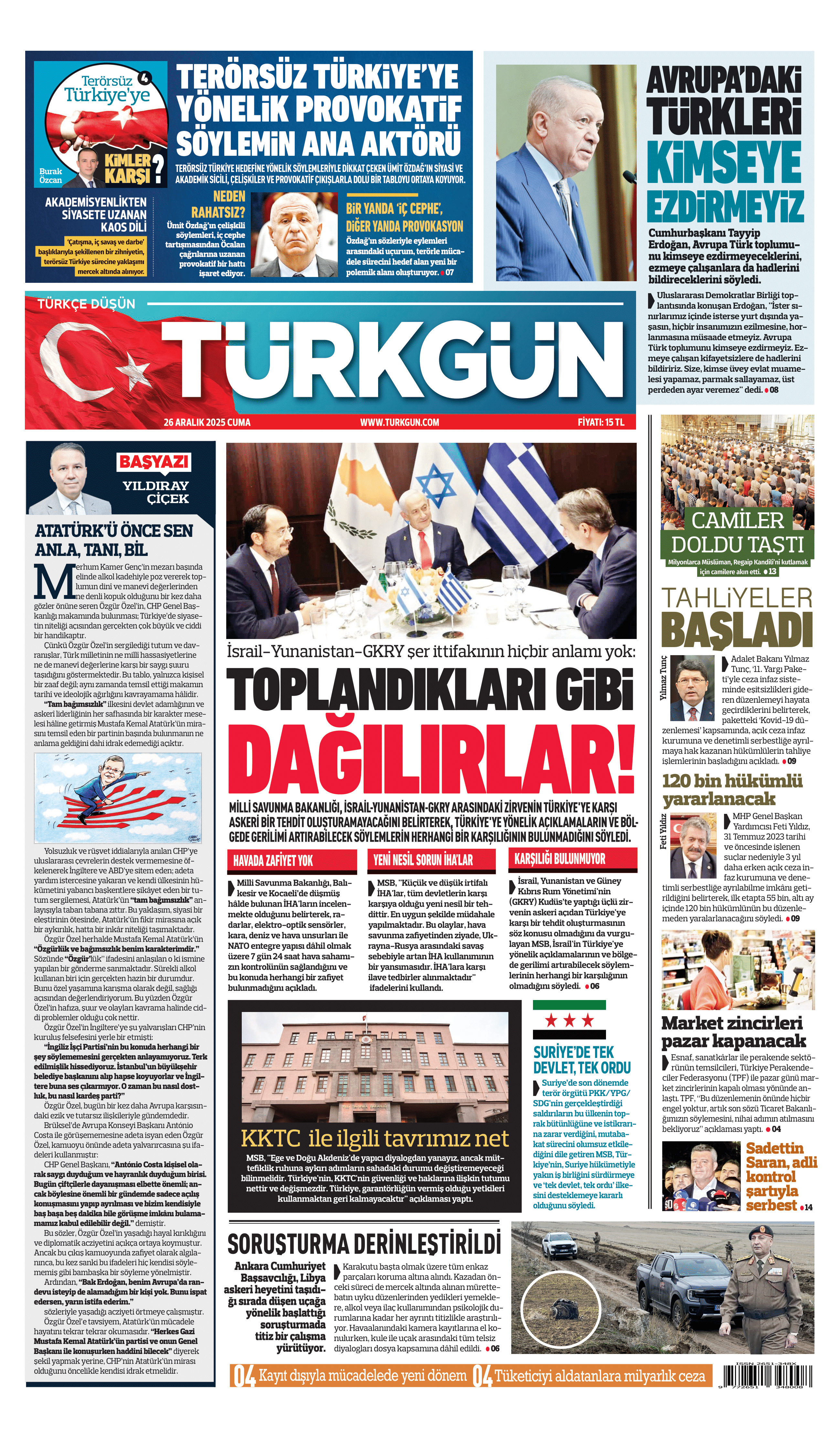 https://www.turkgun.com/Türkgün Gazetesi 26 Aralık 2025