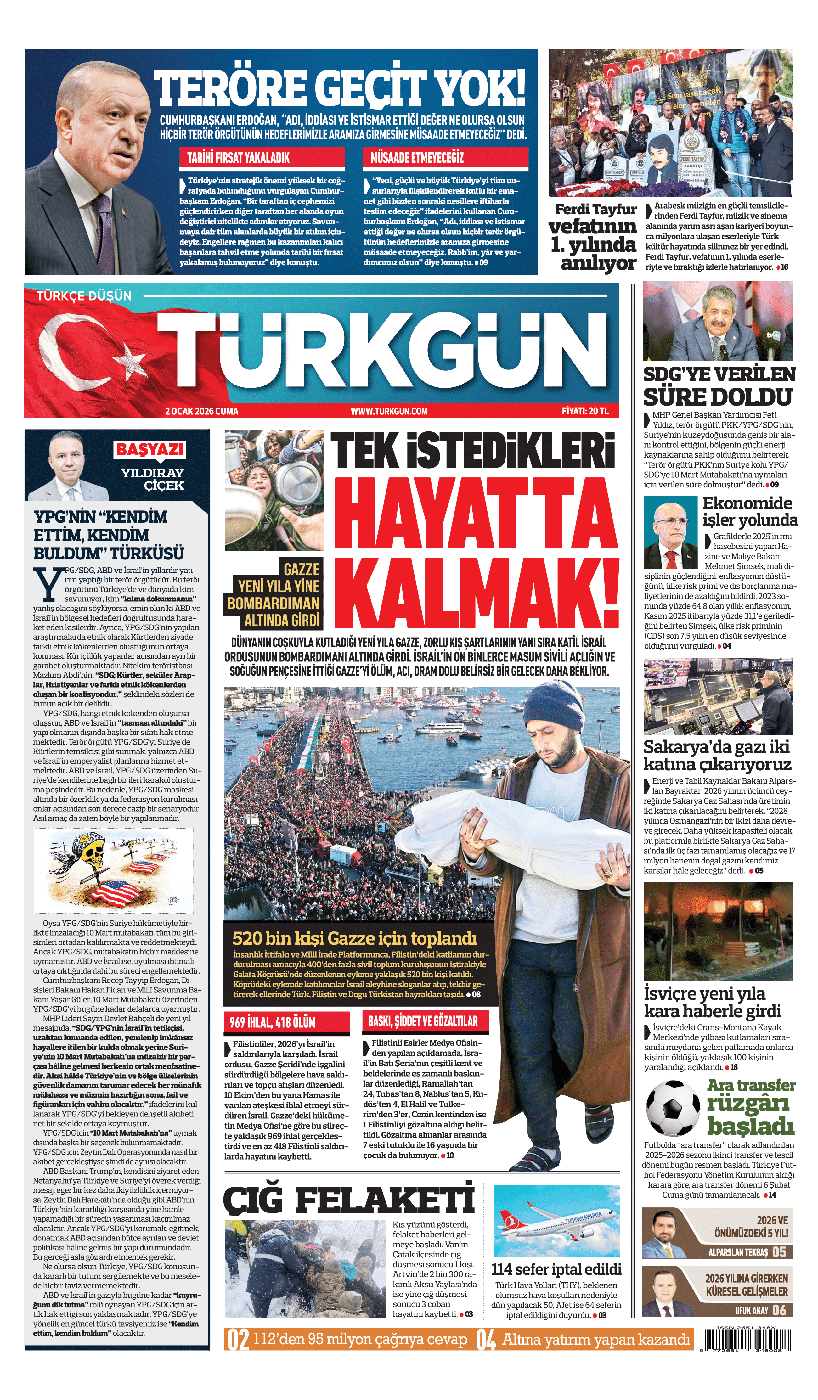 https://www.turkgun.com/Türkgün Gazetesi 2 Ocak 2026