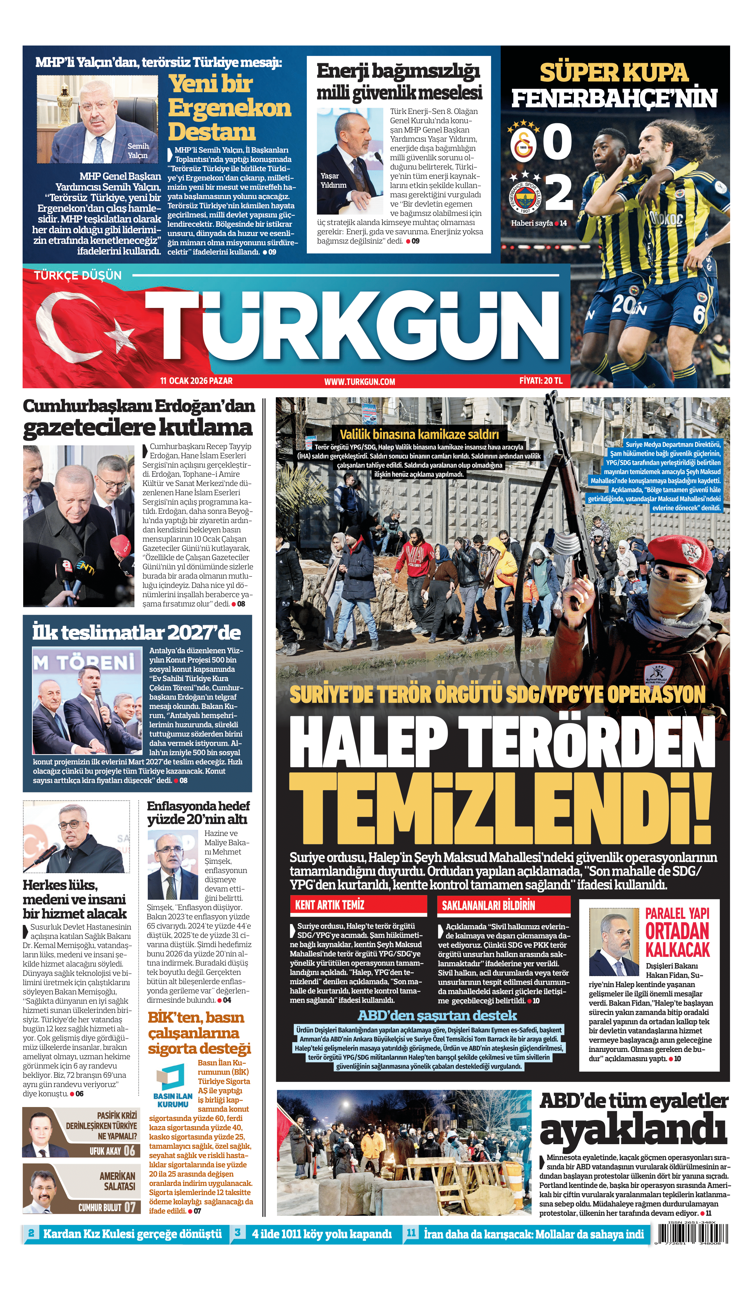 https://www.turkgun.com/Türkgün Gazetesi 11 Ocak 2026