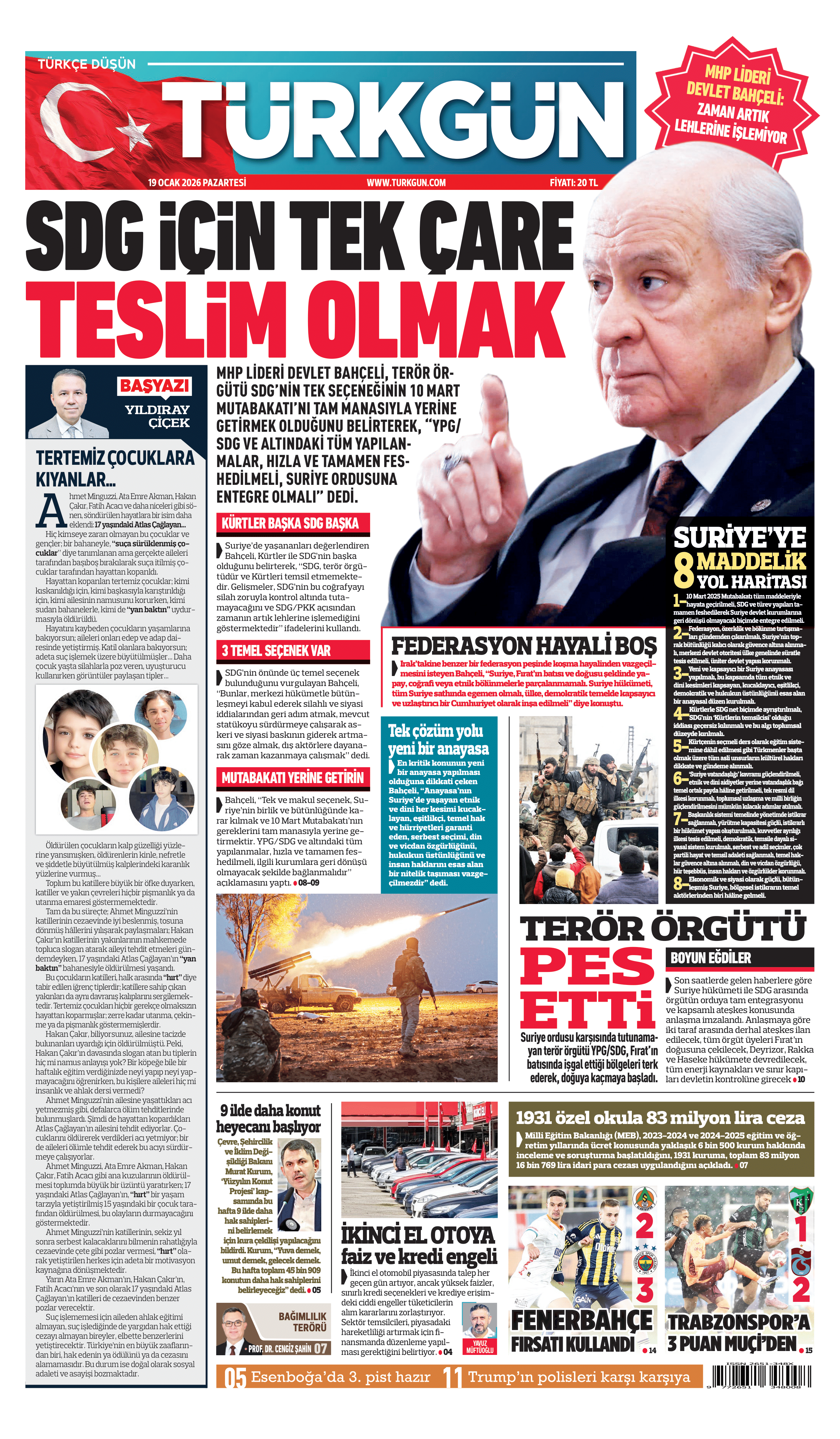 https://www.turkgun.com/Türkgün Gazetesi 19 Ocak 2026