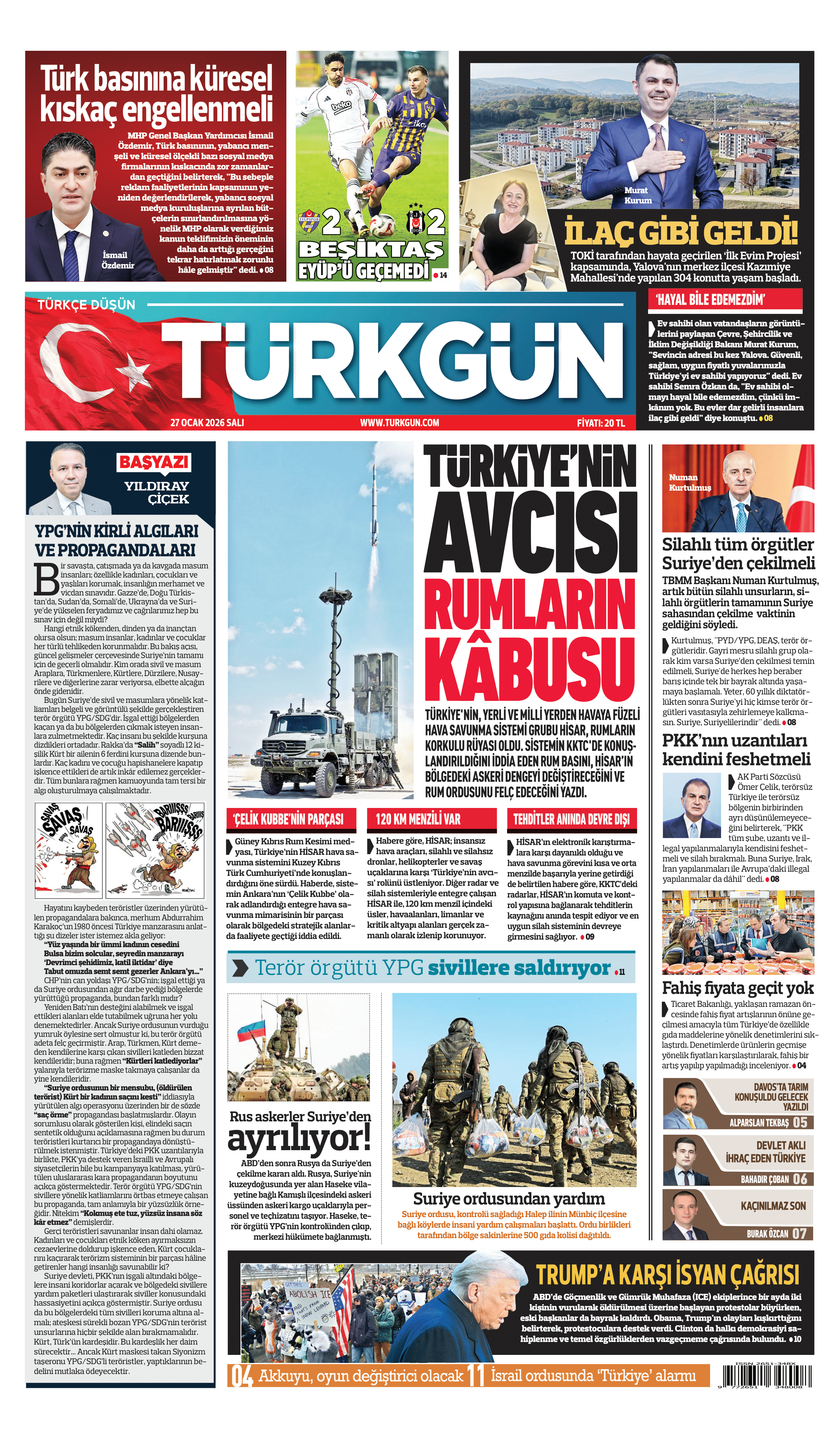 https://www.turkgun.com/Türkgün Gazetesi 27 Ocak 2026
